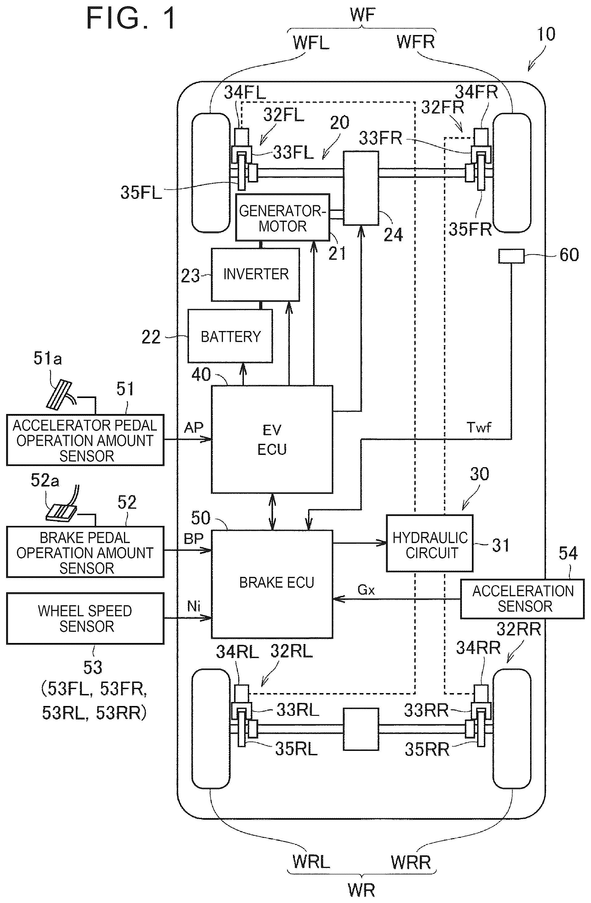 Patent US12576820 Figure 1 – Vehicle