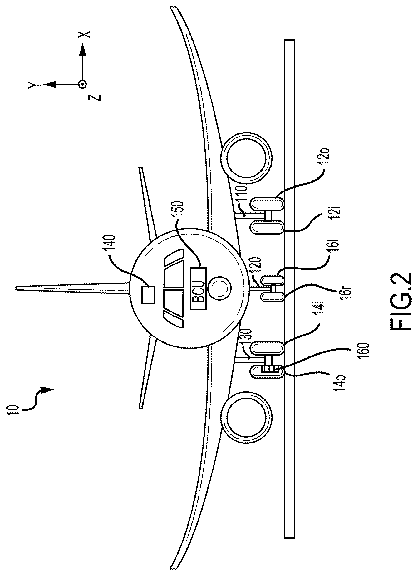 Patent US12576823 Figure 2 – Brake coefficient of friction (μ) estimation for prognostics and health management (PHM) and improved load balance (LB)