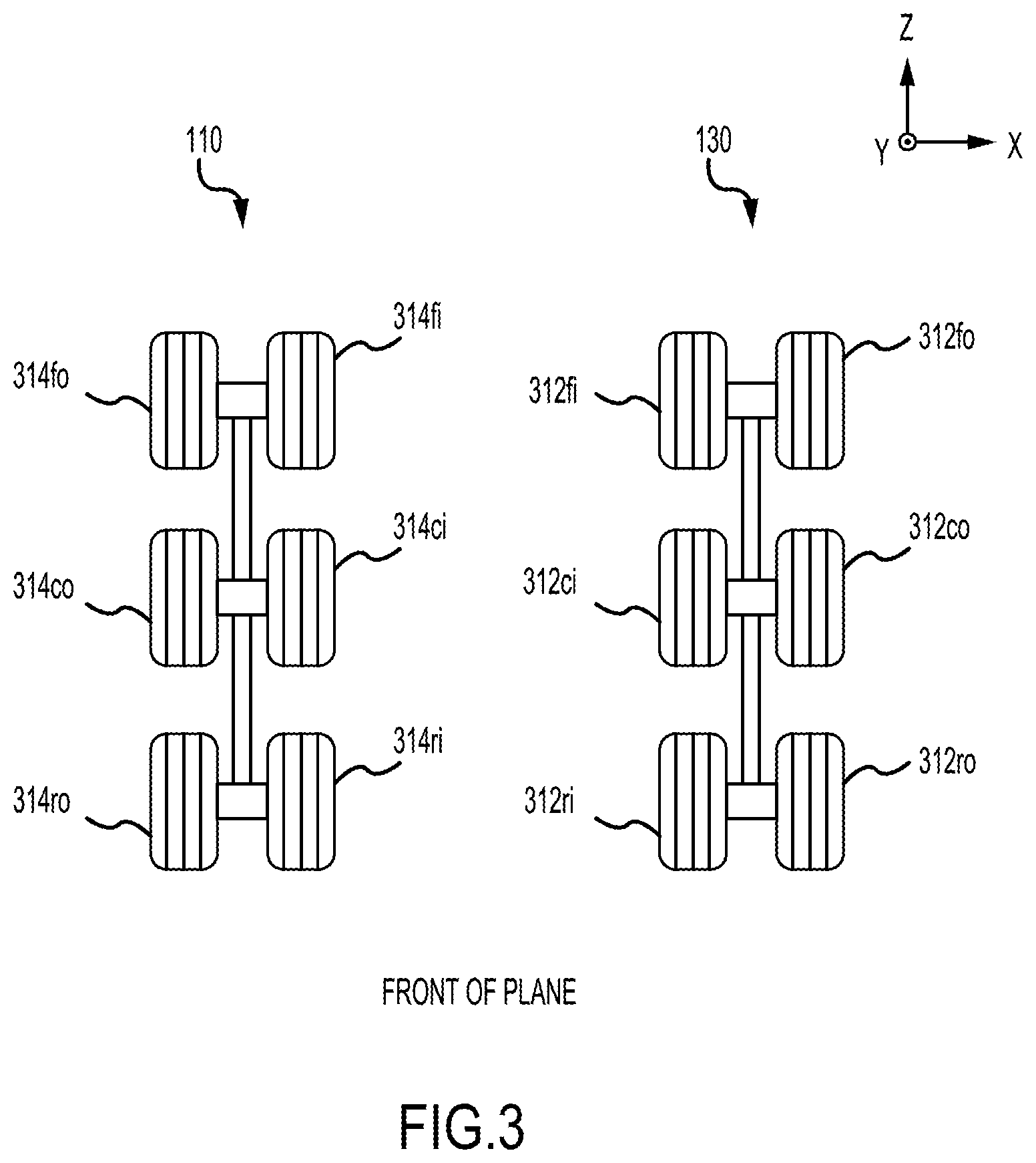 Patent US12576823 Figure 3 – Brake coefficient of friction (μ) estimation for prognostics and health management (PHM) and improved load balance (LB)