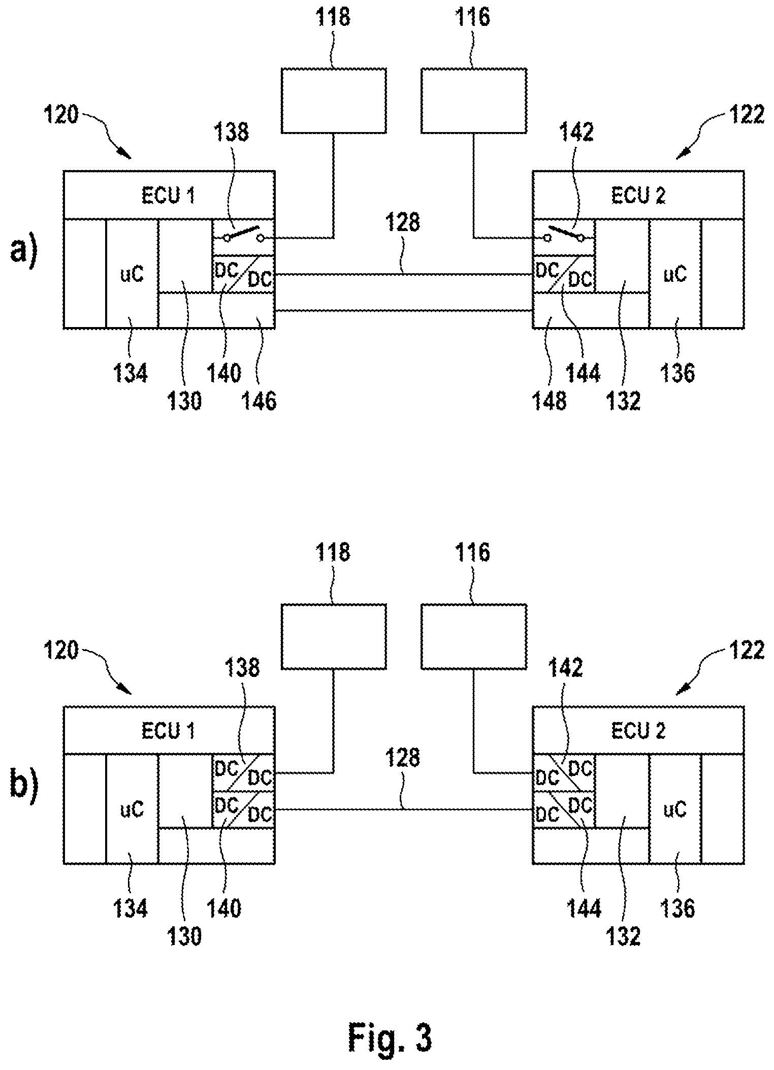Patent US12576824 Figure 3 – Brake system with at least two energy sources