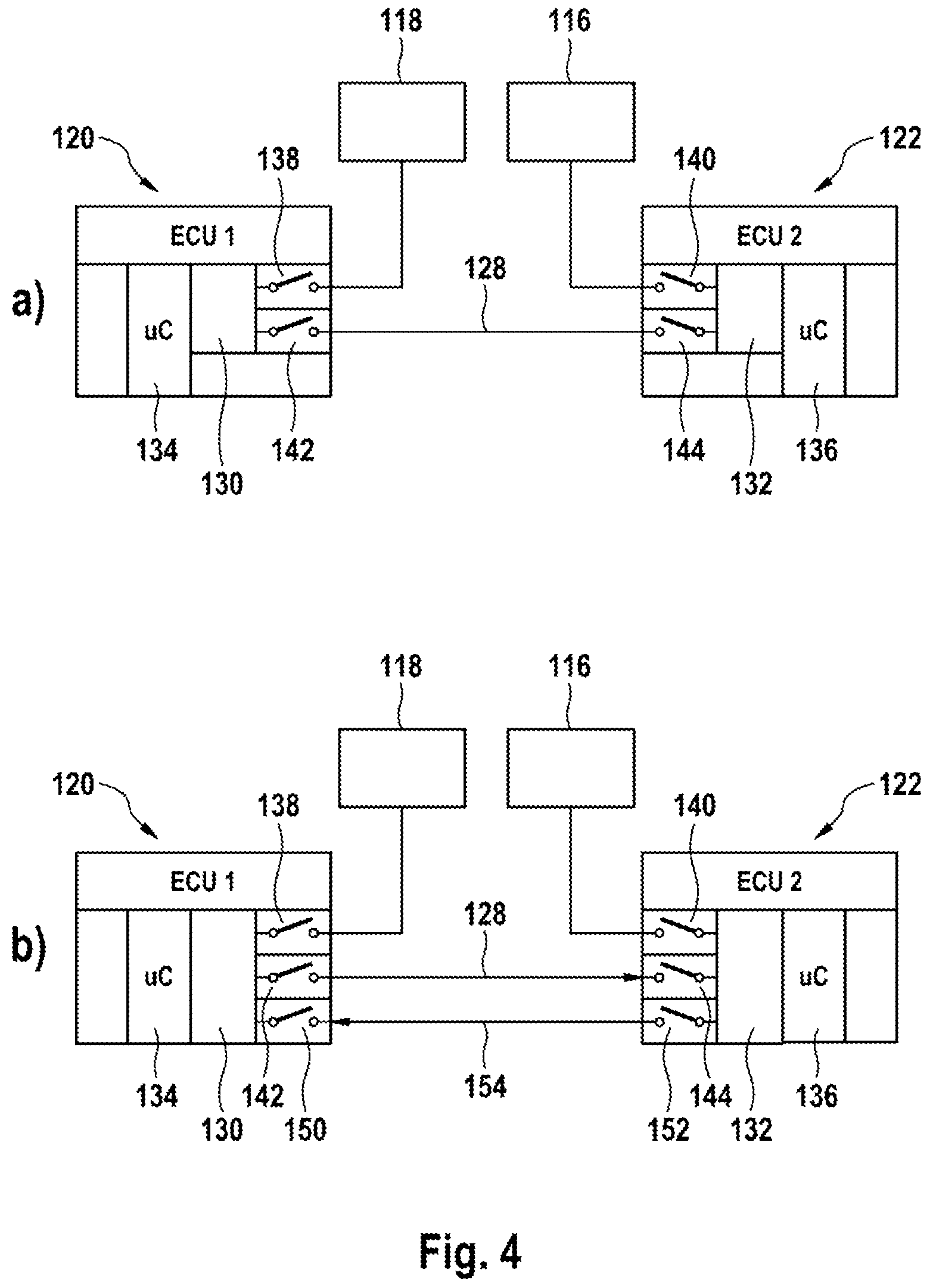 Patent US12576824 Figure 4 – Brake system with at least two energy sources