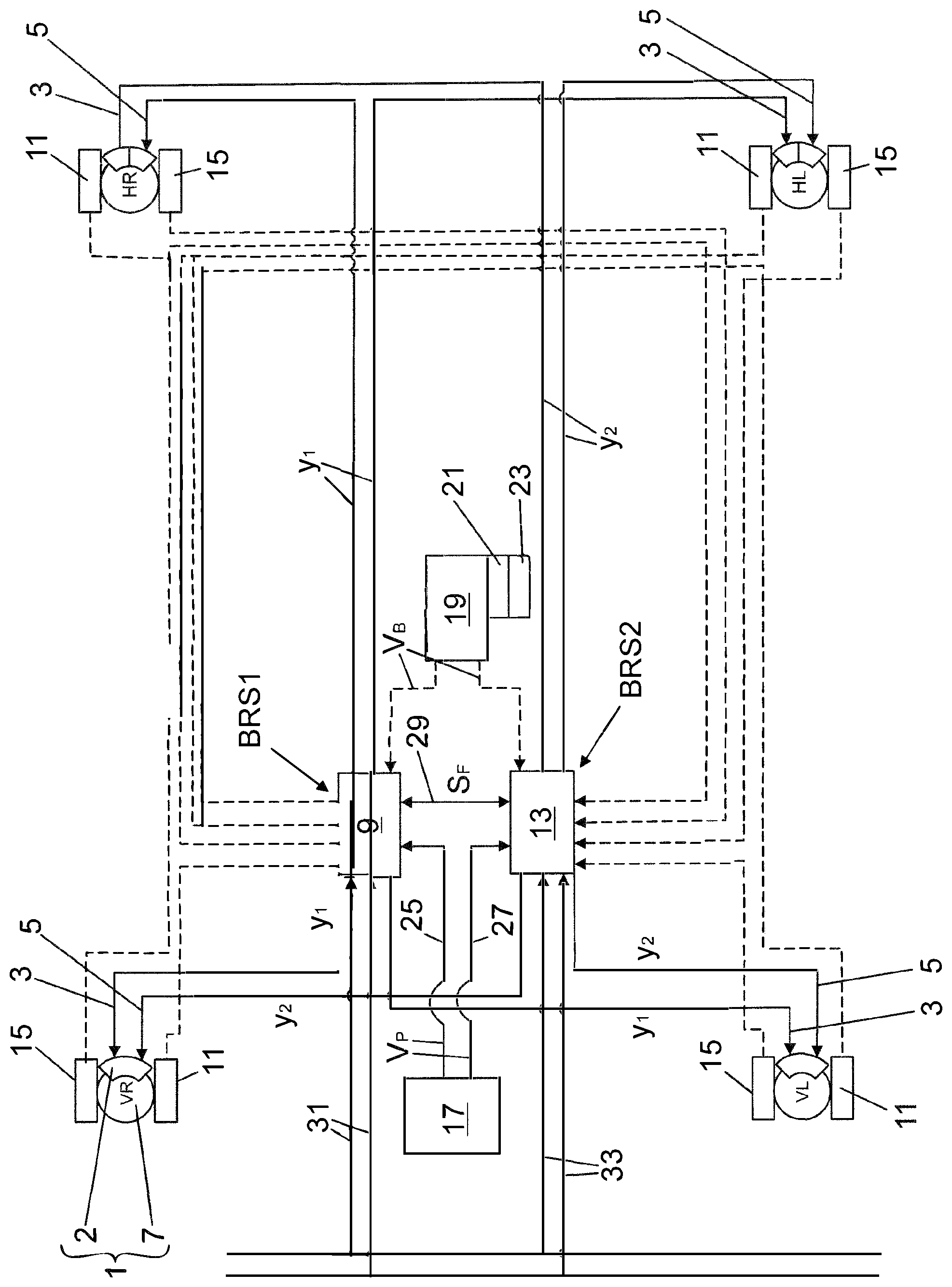 Patent US12576826 Figure 1 – Braking system for an autonomous vehicle