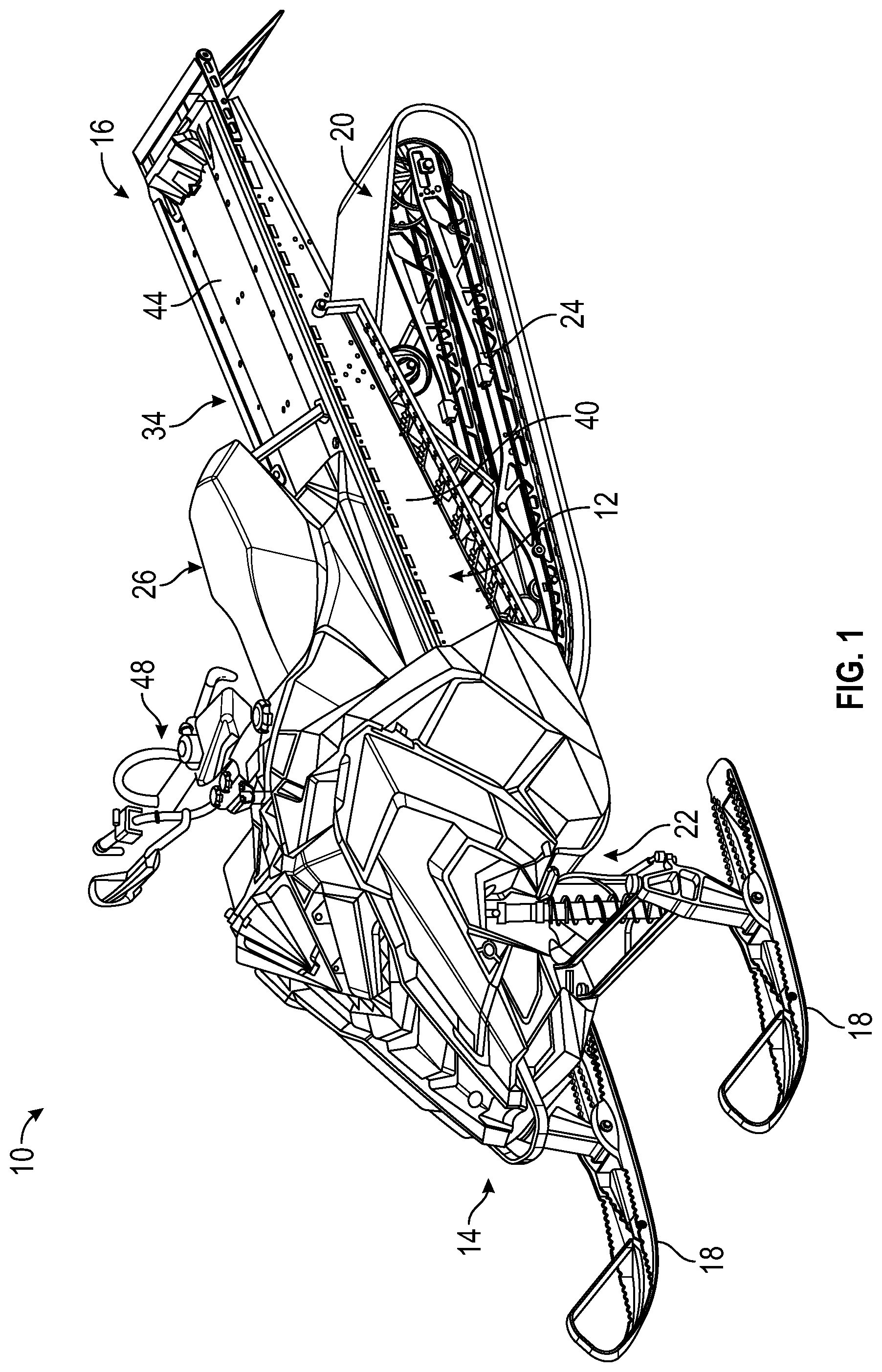 Patent US12576828 Figure 1 – Brake-system temperature monitoring with warning and vehicle control