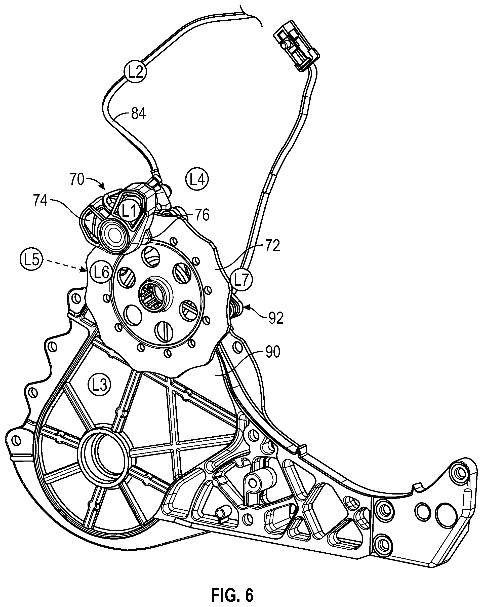 Patent US12576828 Figure 6 – Brake-system temperature monitoring with warning and vehicle control