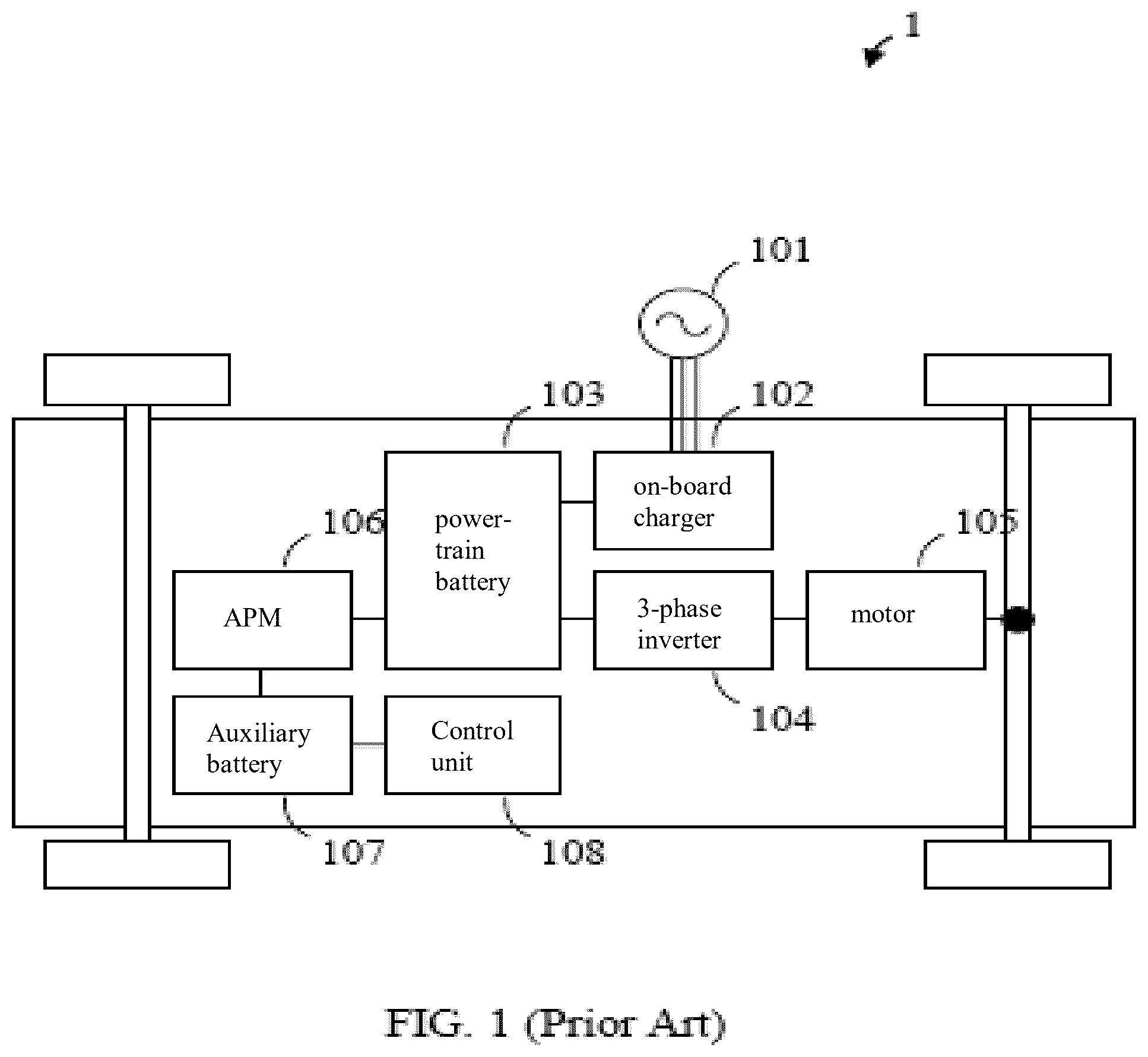 Patent US12576829 Figure 1 – Arrangement for electric power conversion and electric drive