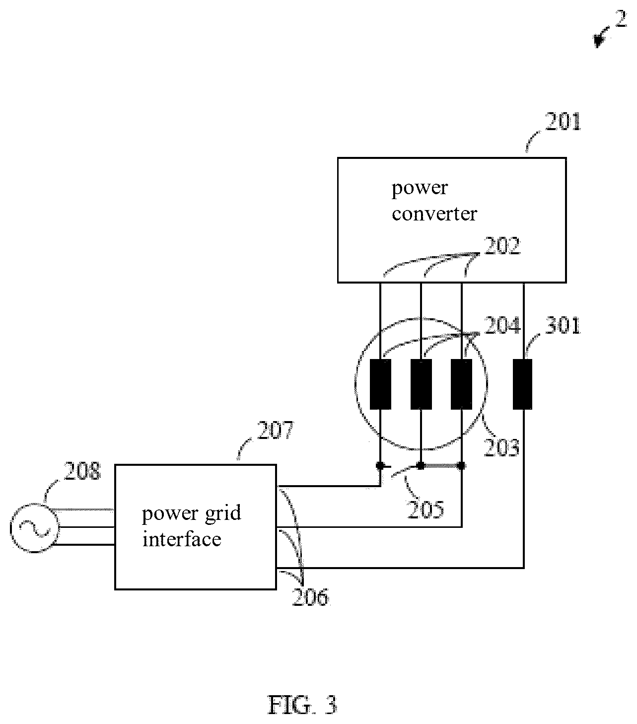 Patent US12576829 Figure 3 – Arrangement for electric power conversion and electric drive