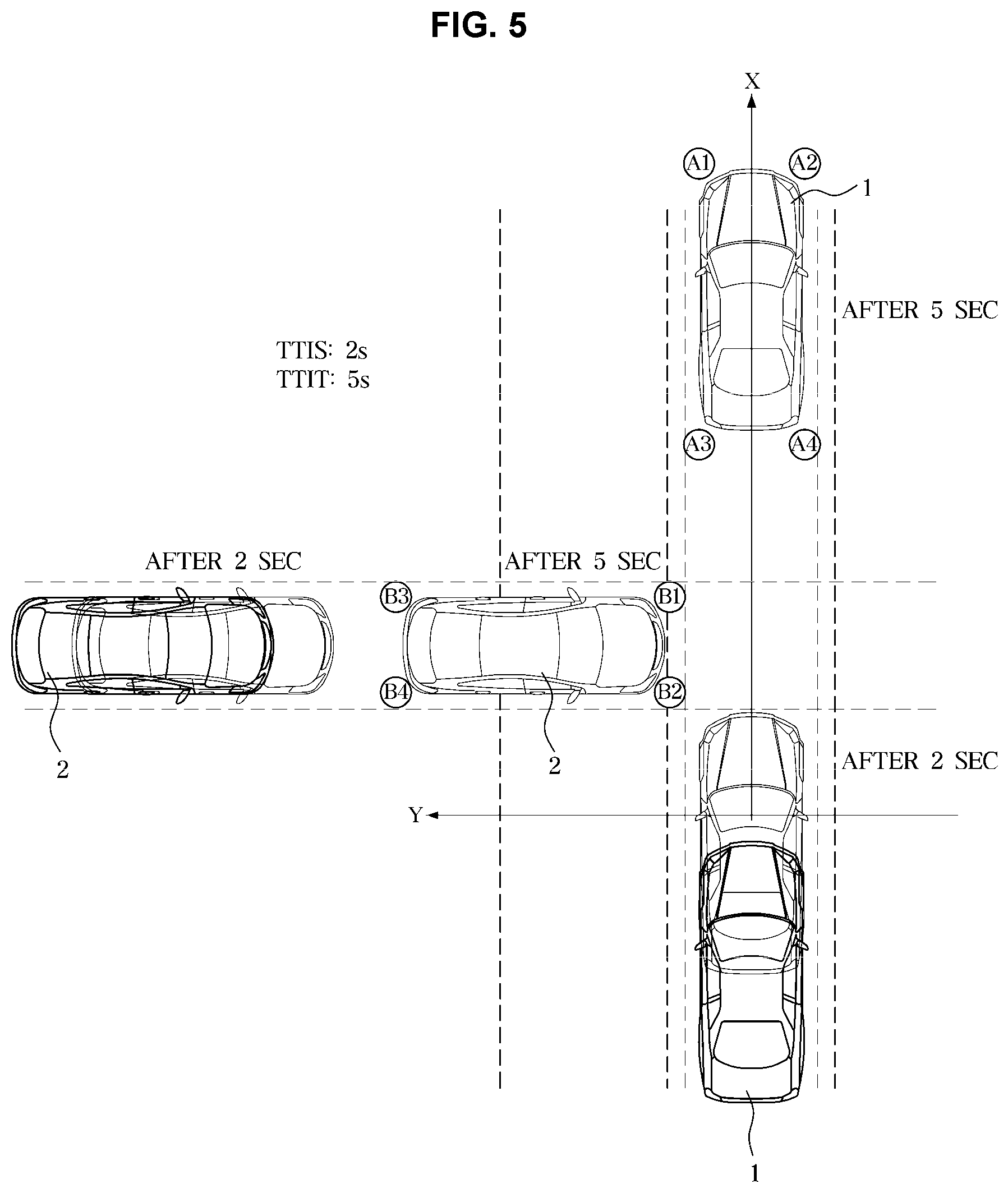 Patent US12576834 Figure 5 – Vehicle and method of controlling the same