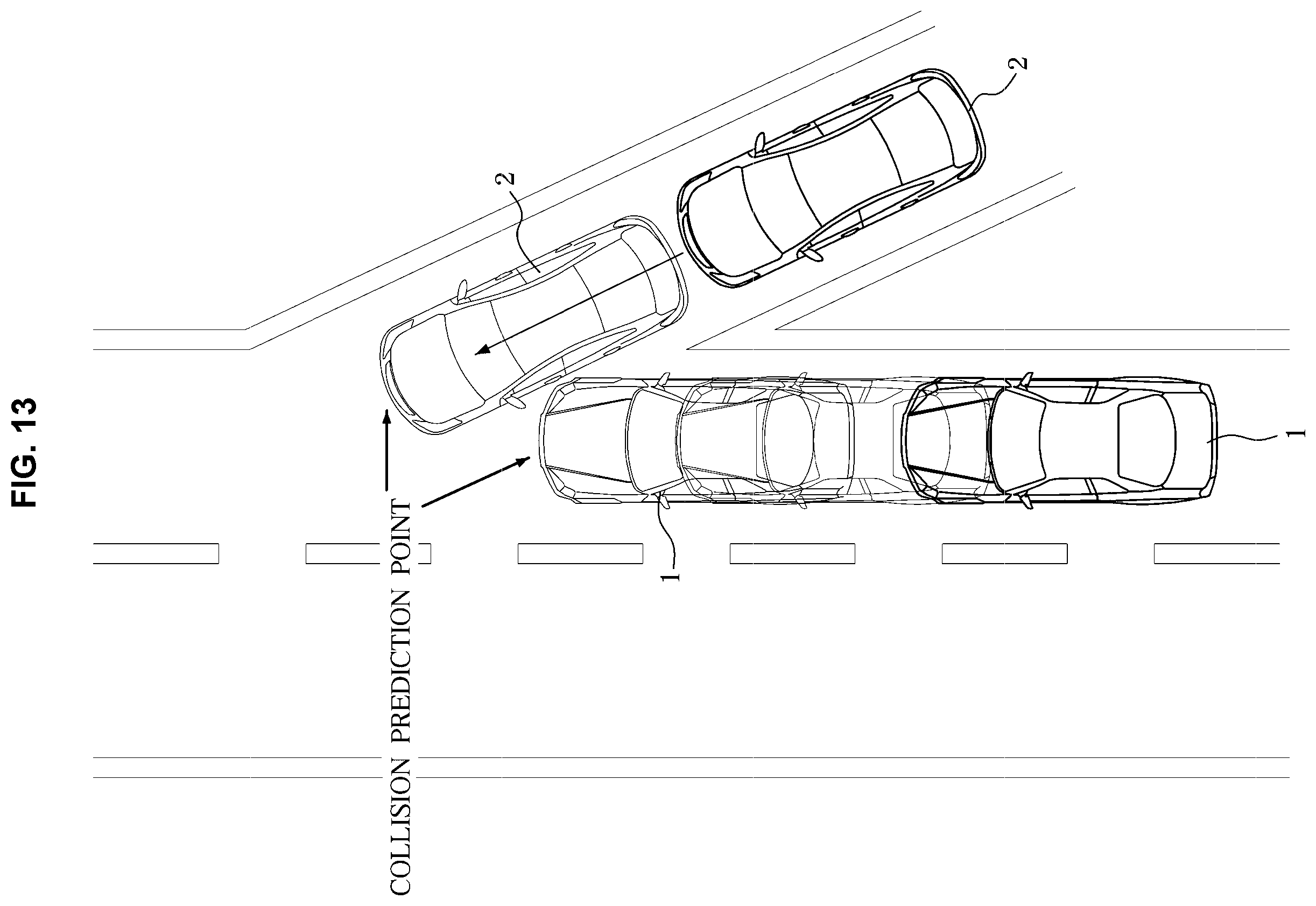 Patent US12576834 Figure 13 – Vehicle and method of controlling the same
