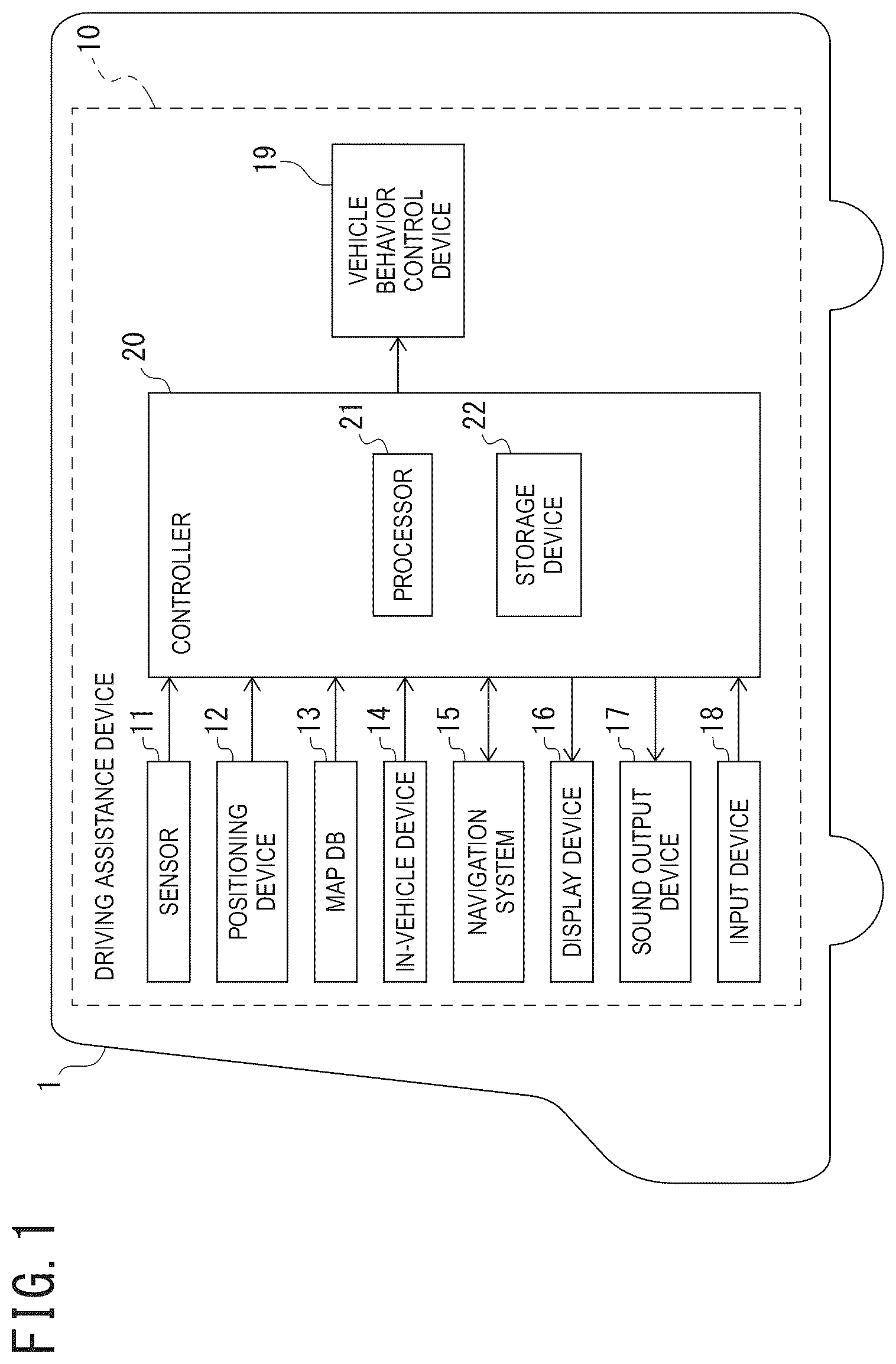 Patent US12576844 Figure 1 – Driving assistance method and driving assistance device