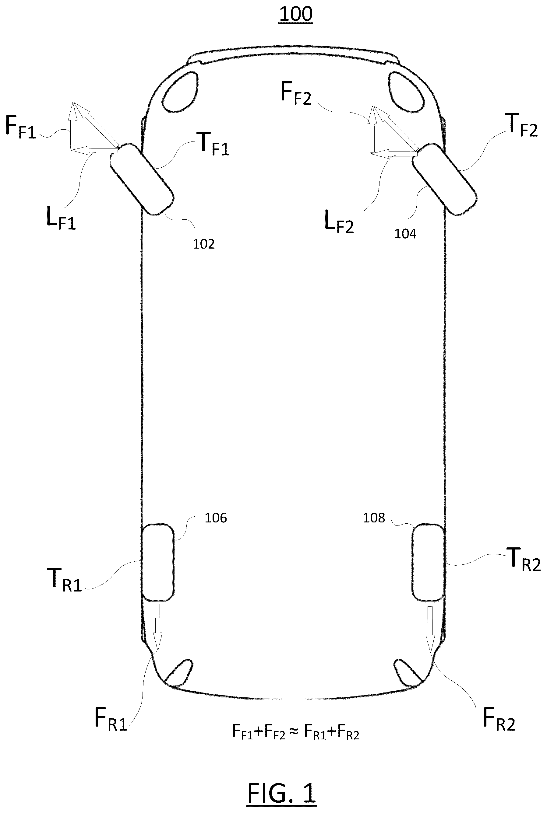 Patent US12576849 Figure 1 – Systems and methods for providing a vehicle with a torque vectored k-turn mode