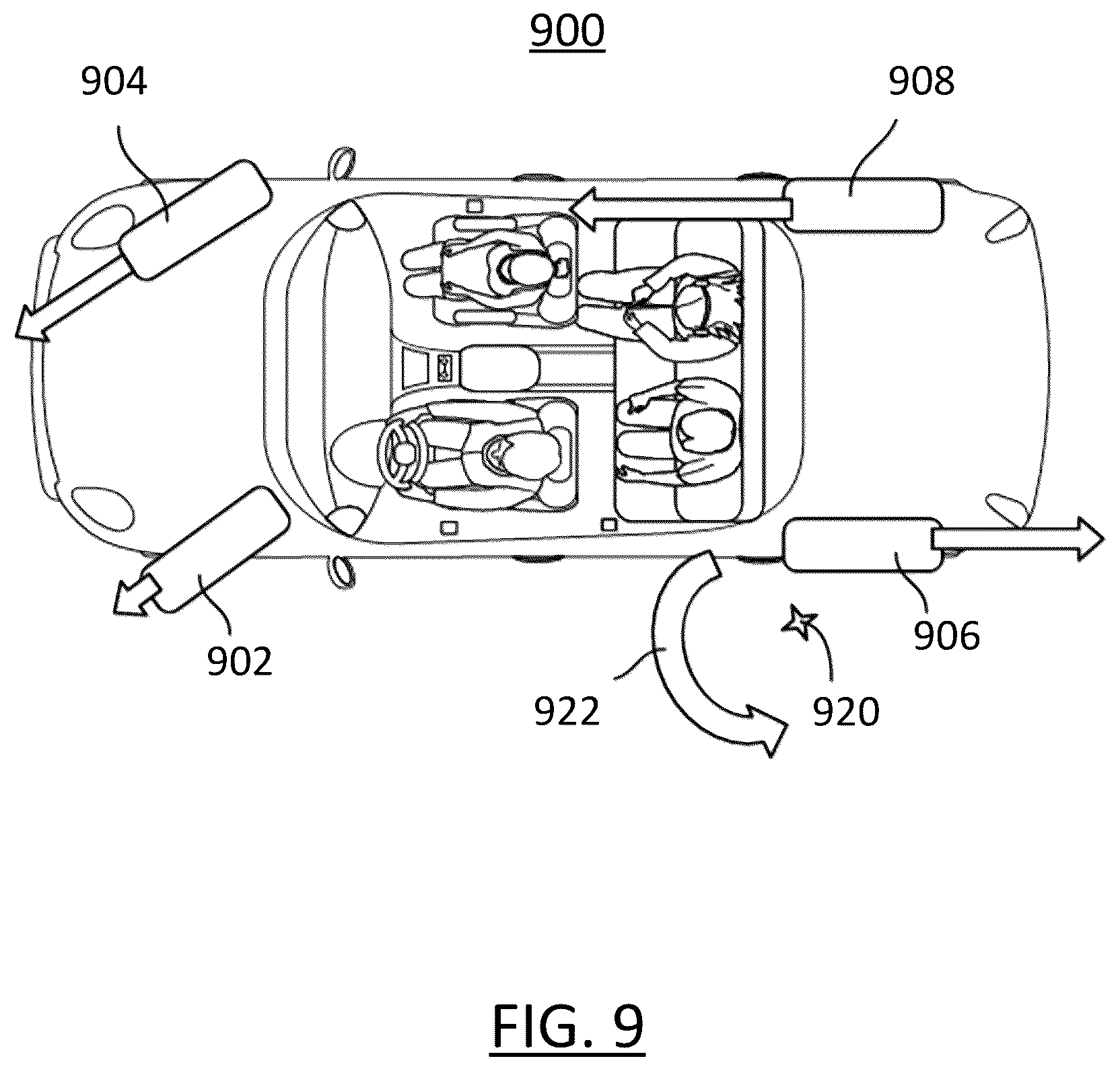 Patent US12576849 Figure 9 – Systems and methods for providing a vehicle with a torque vectored k-turn mode