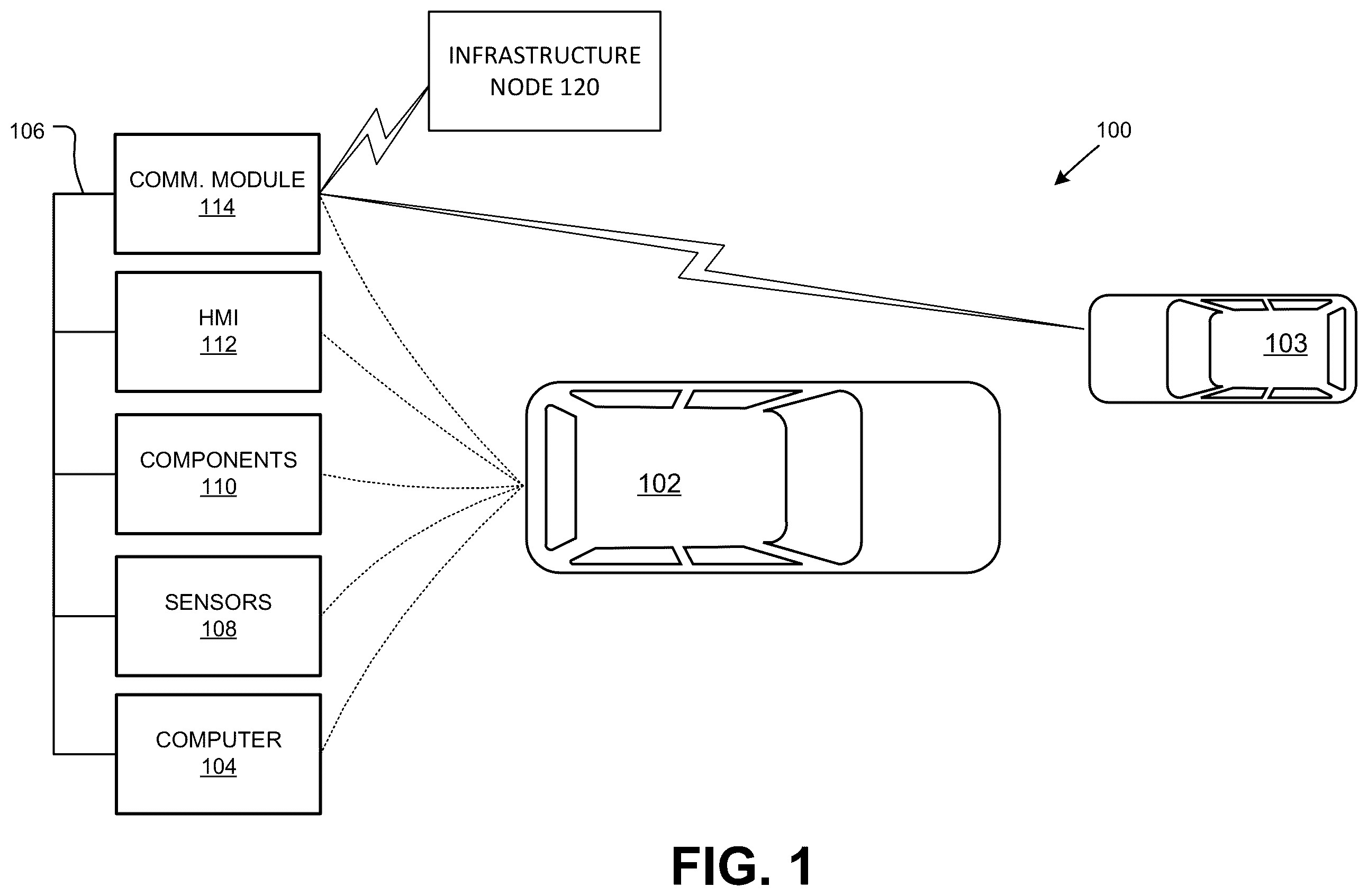 Patent US12576851 — Vehicle pass maneuvering — Figure 1