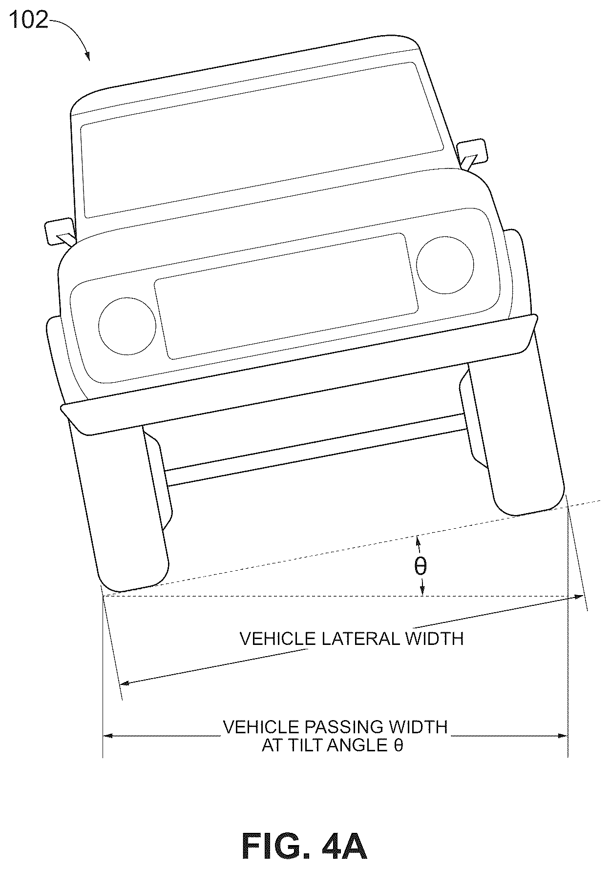 Patent US12576851 Figure 4 – Vehicle pass maneuvering