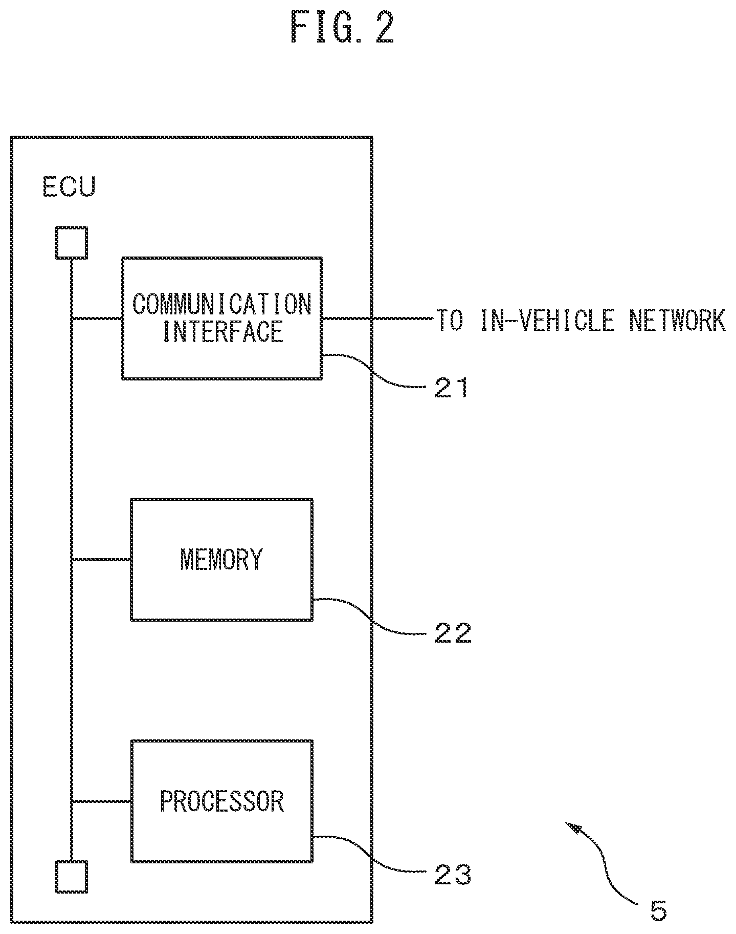 Patent US12576852 Figure 2 – Vehicle controller, method, and computer program for vehicle control