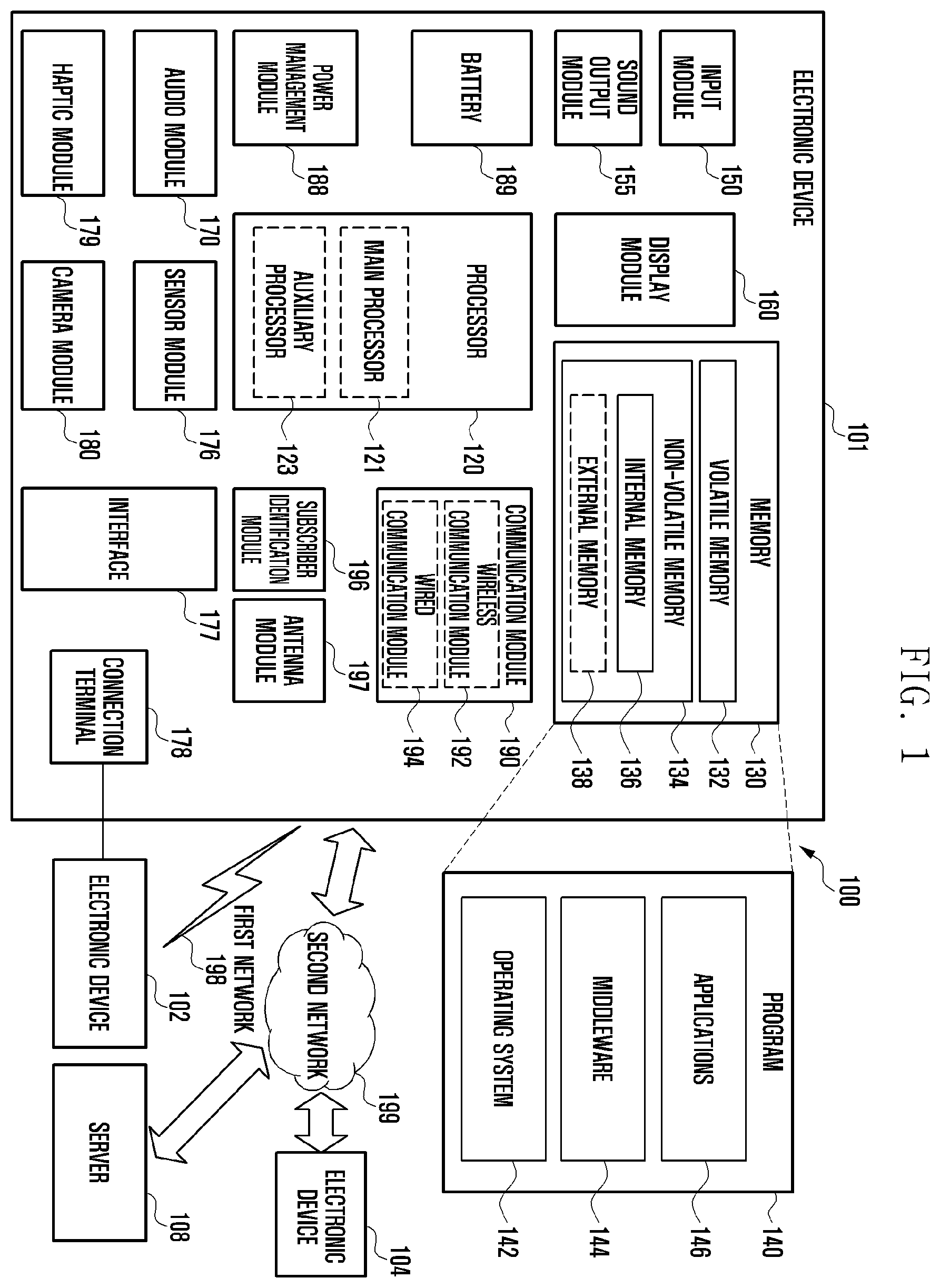 Patent US12576855 Figure 1 – Electronic device and method for updating weather information based on activity state of user using the same