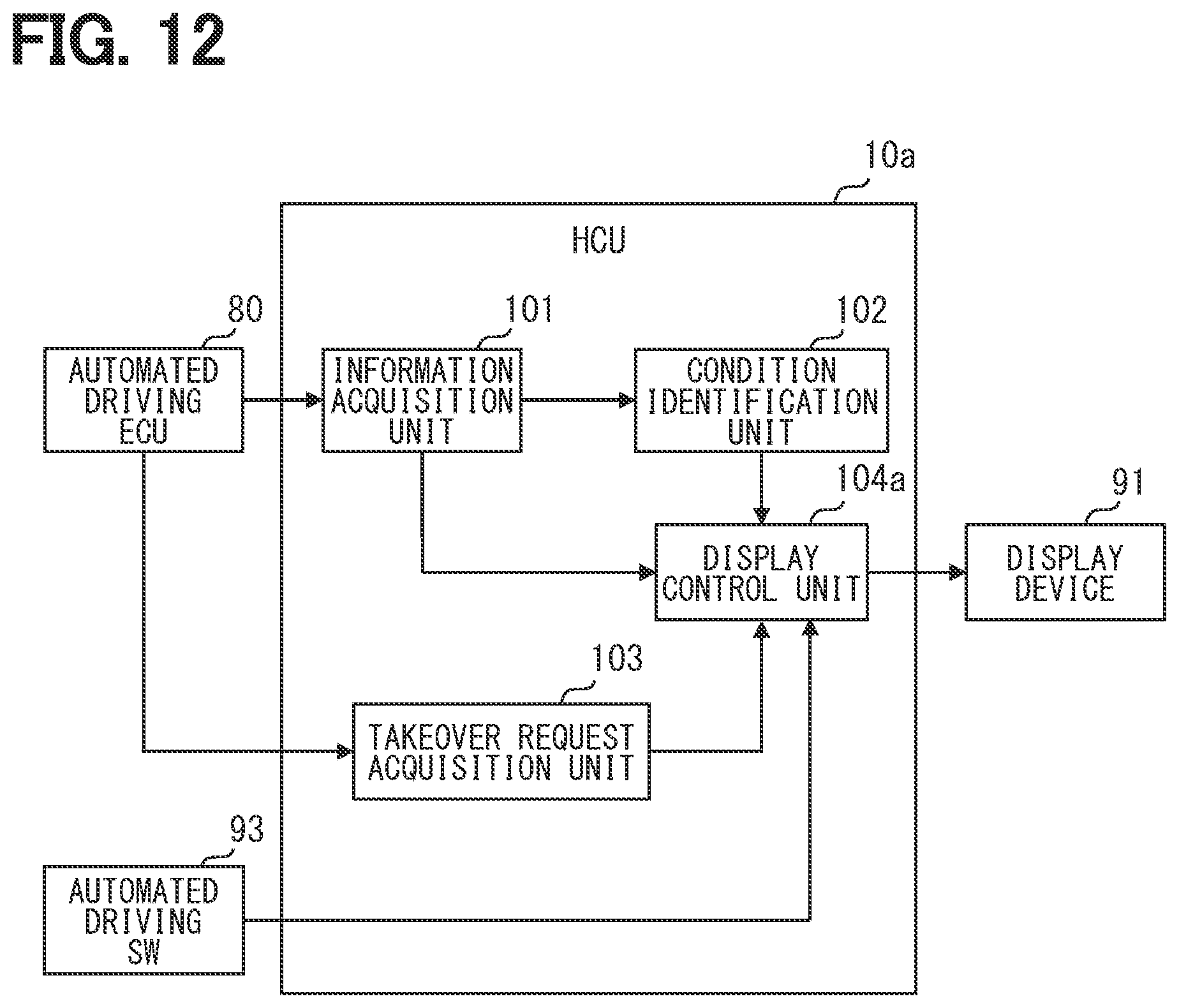 Patent US12576869 Figure 9 – Vehicle display control device, vehicle display control system, and vehicle display control method