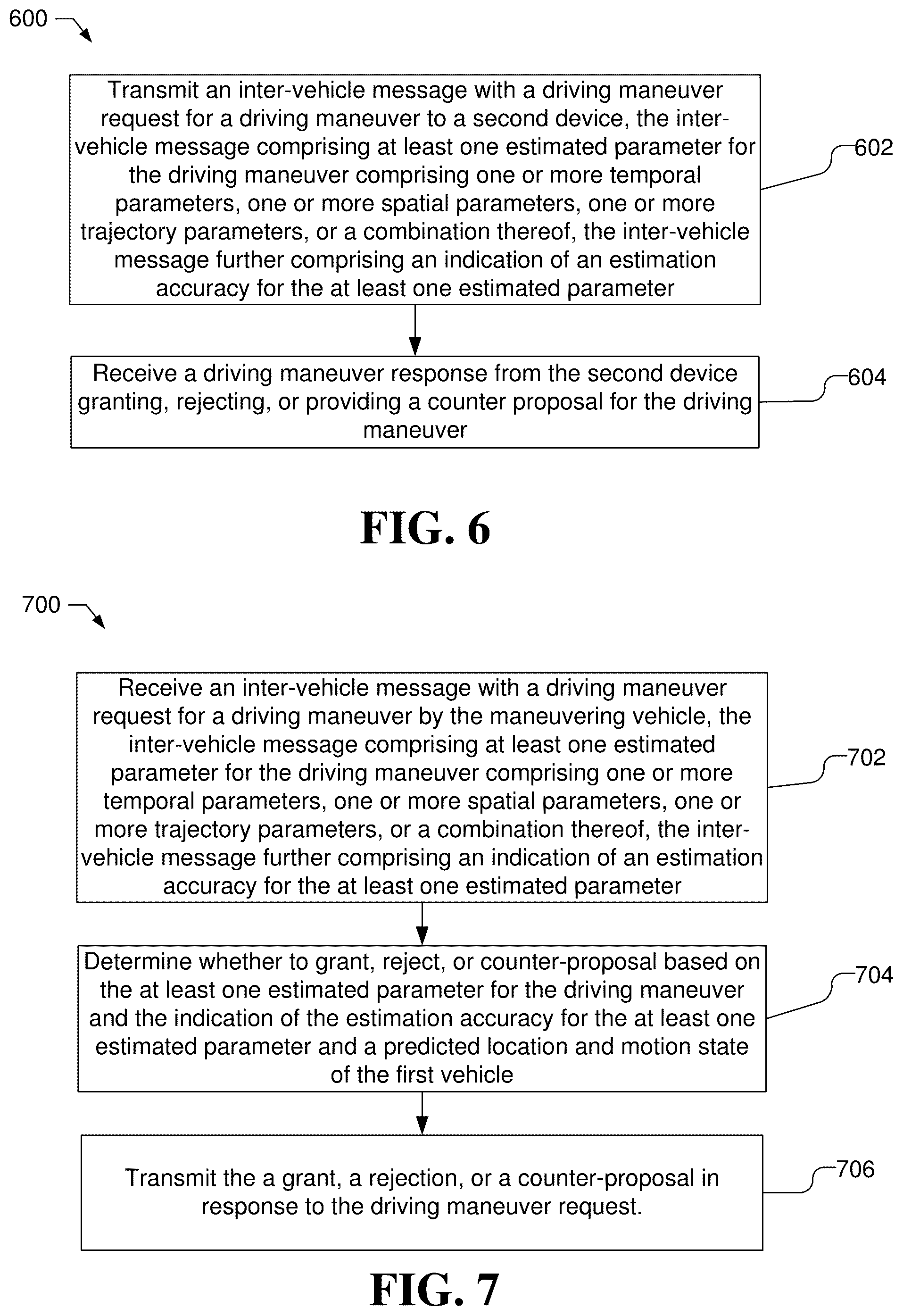 Patent US12576875 Figure 6 – Vehicle maneuver estimation accuracy conveyance