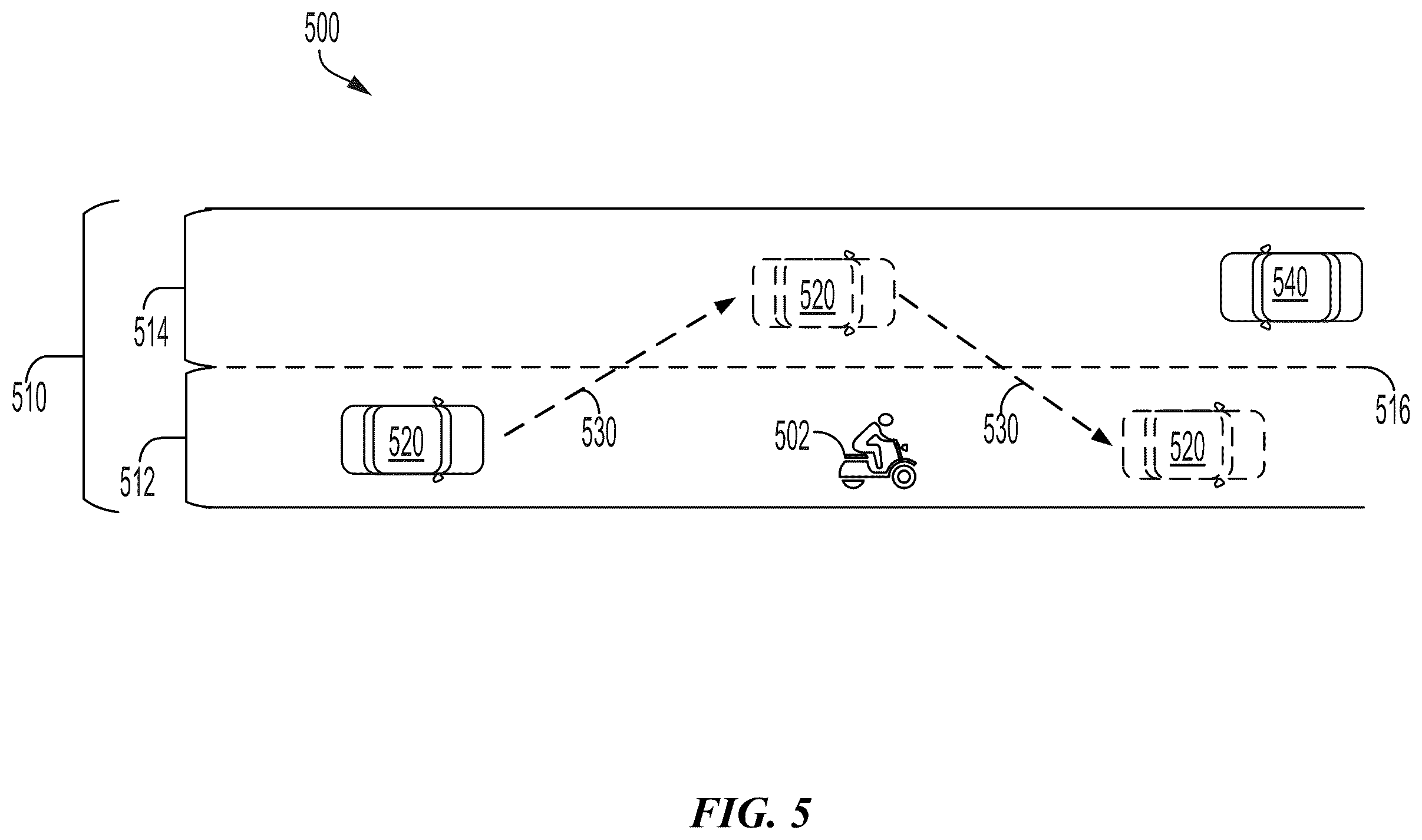 Patent US12576881 Figure 6 – Method for polynomial based predictions of ego vehicles and adversarial agents