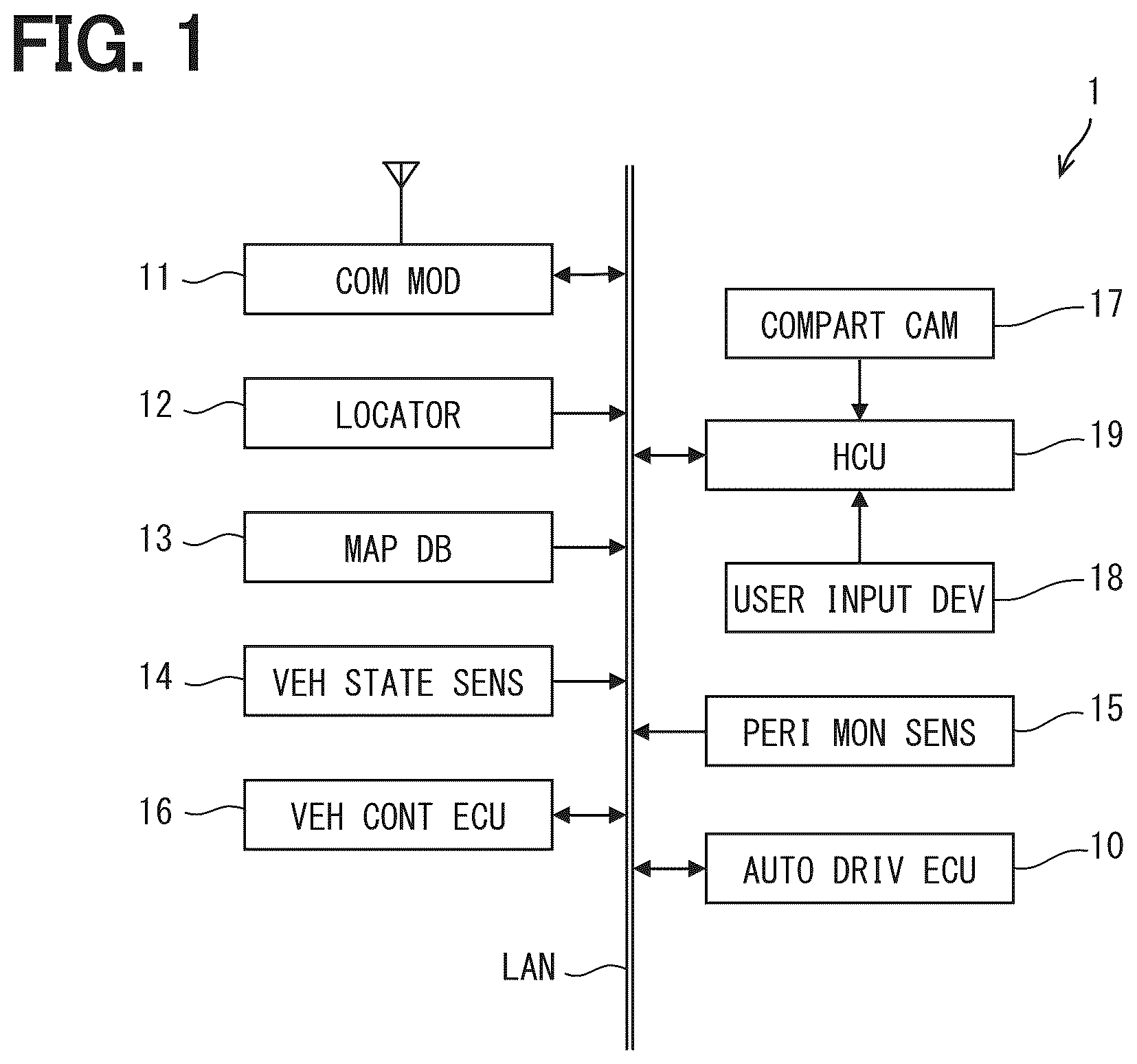 Patent US12576891 Figure 1 – Vehicle control device and vehicle control method