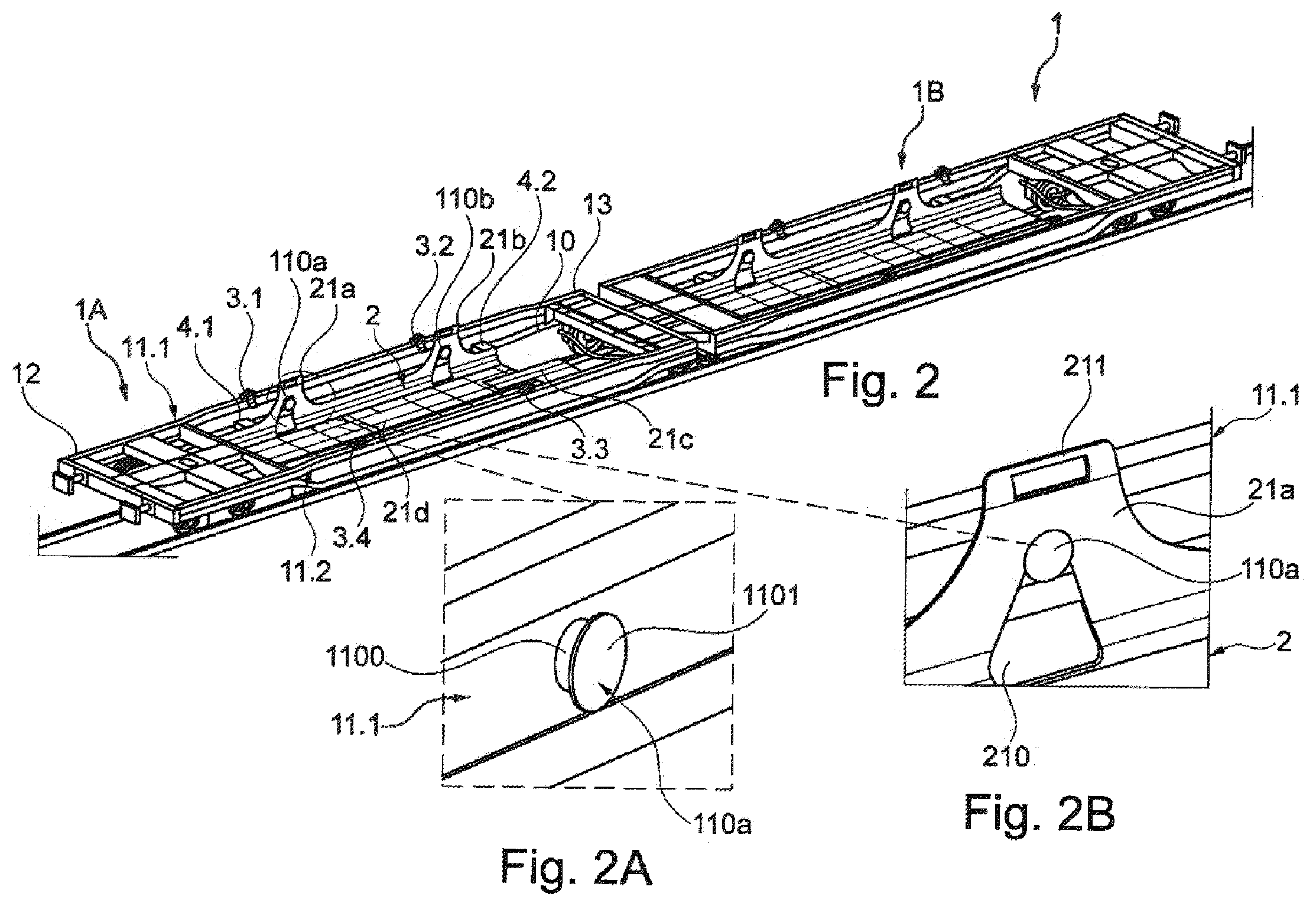 Patent US12576892 Figure 2 – Goods wagon for transporting goods and basin for such a goods wagon