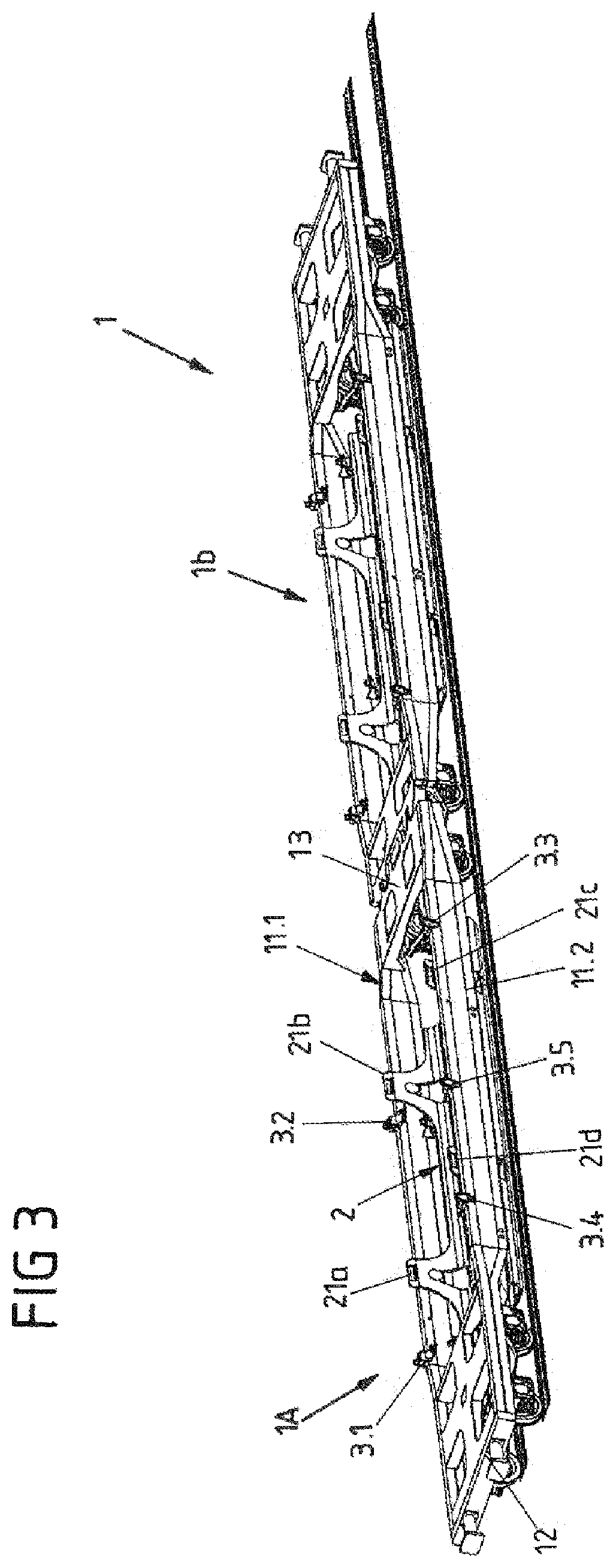Patent US12576892 Figure 3 – Goods wagon for transporting goods and basin for such a goods wagon