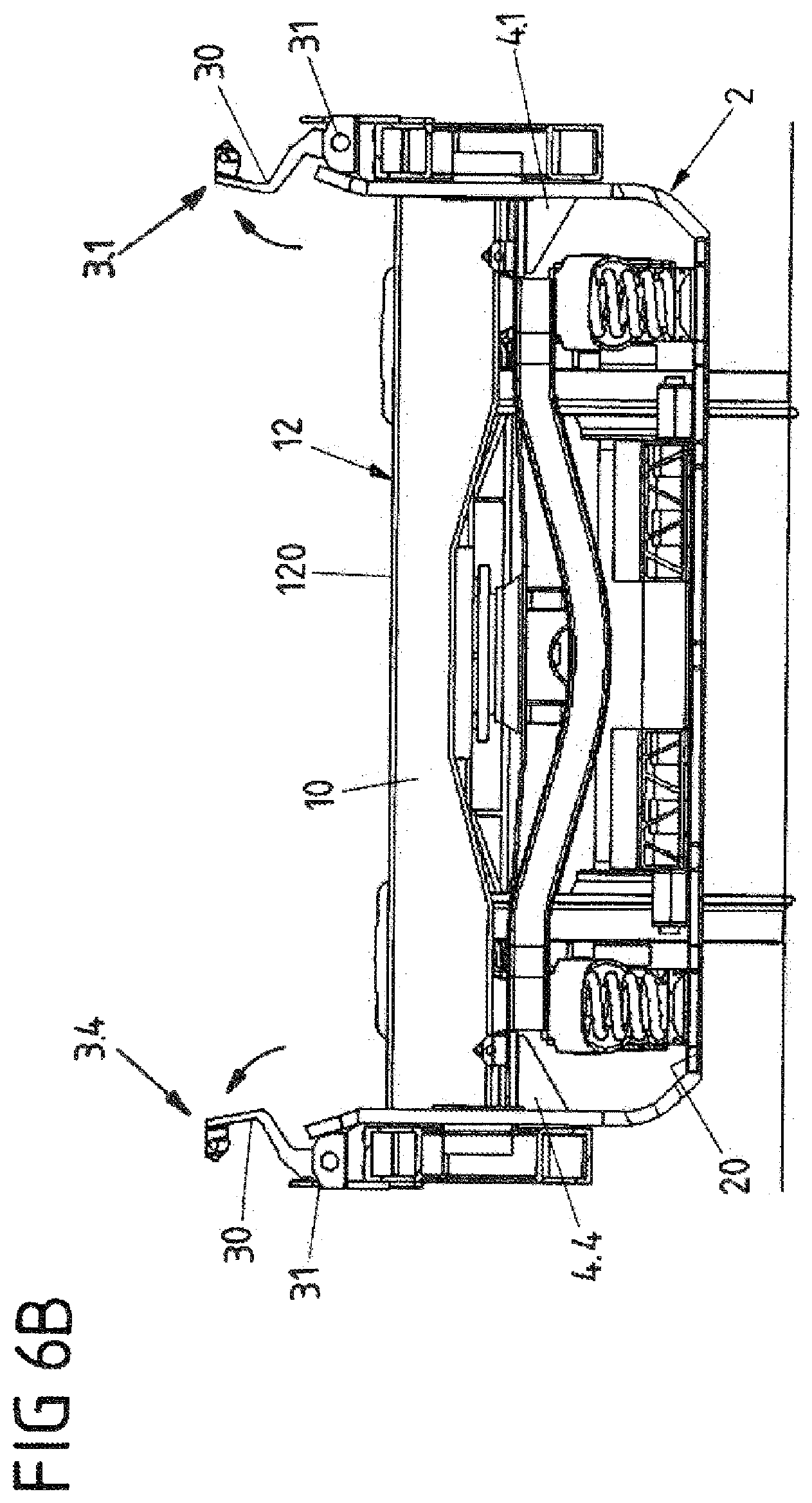 Patent US12576892 Figure 7 – Goods wagon for transporting goods and basin for such a goods wagon