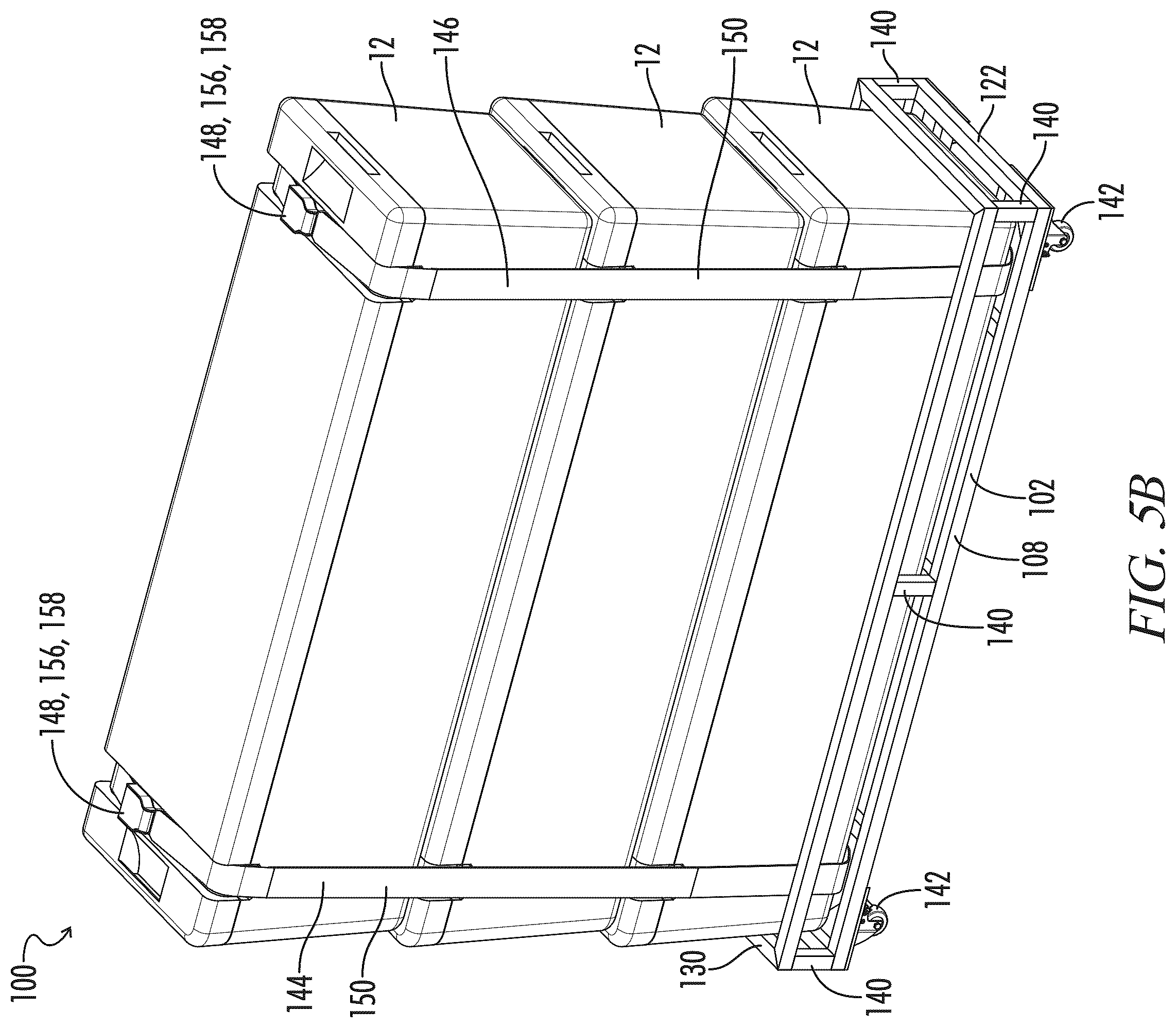 Patent US12576898 Figure 4 – Transportation cart