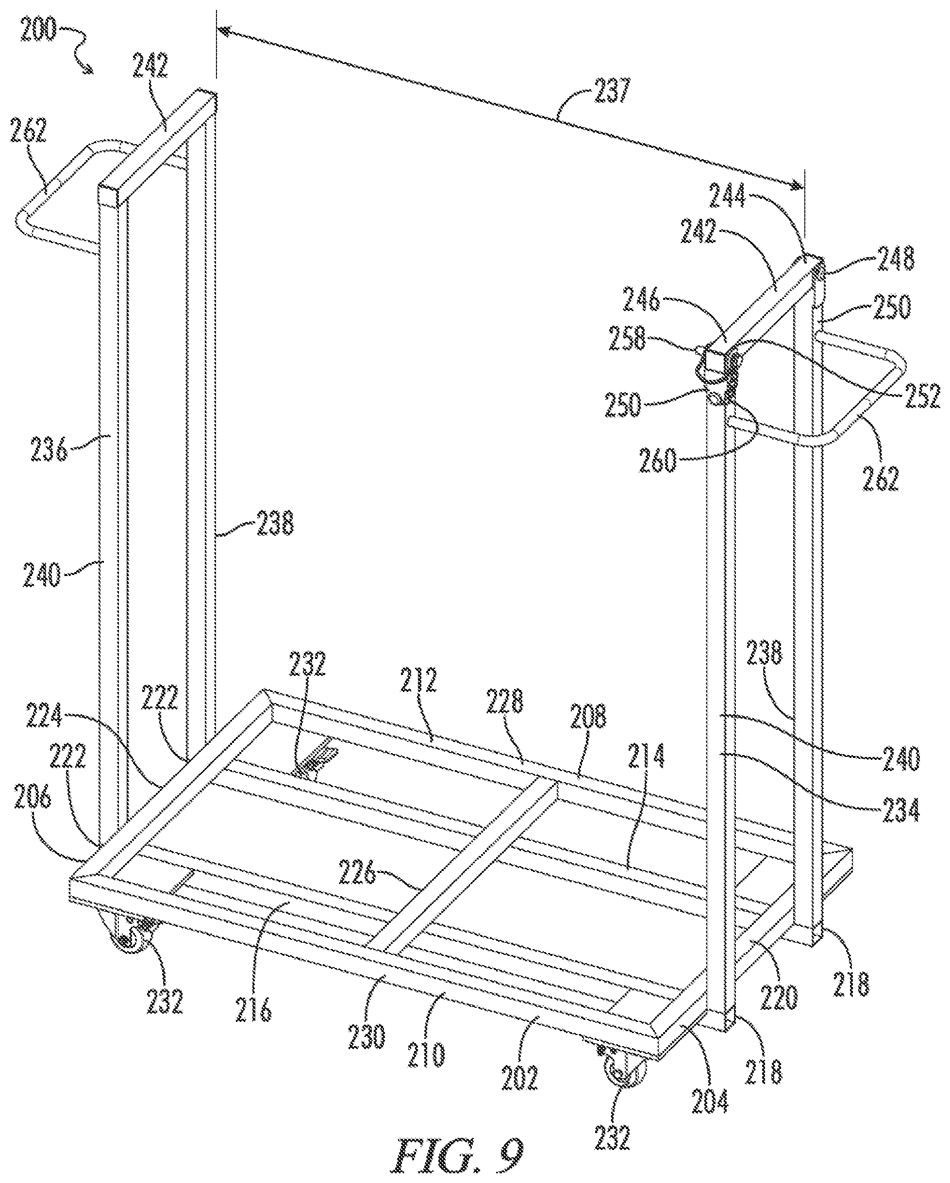 Patent US12576898 Figure 8 – Transportation cart