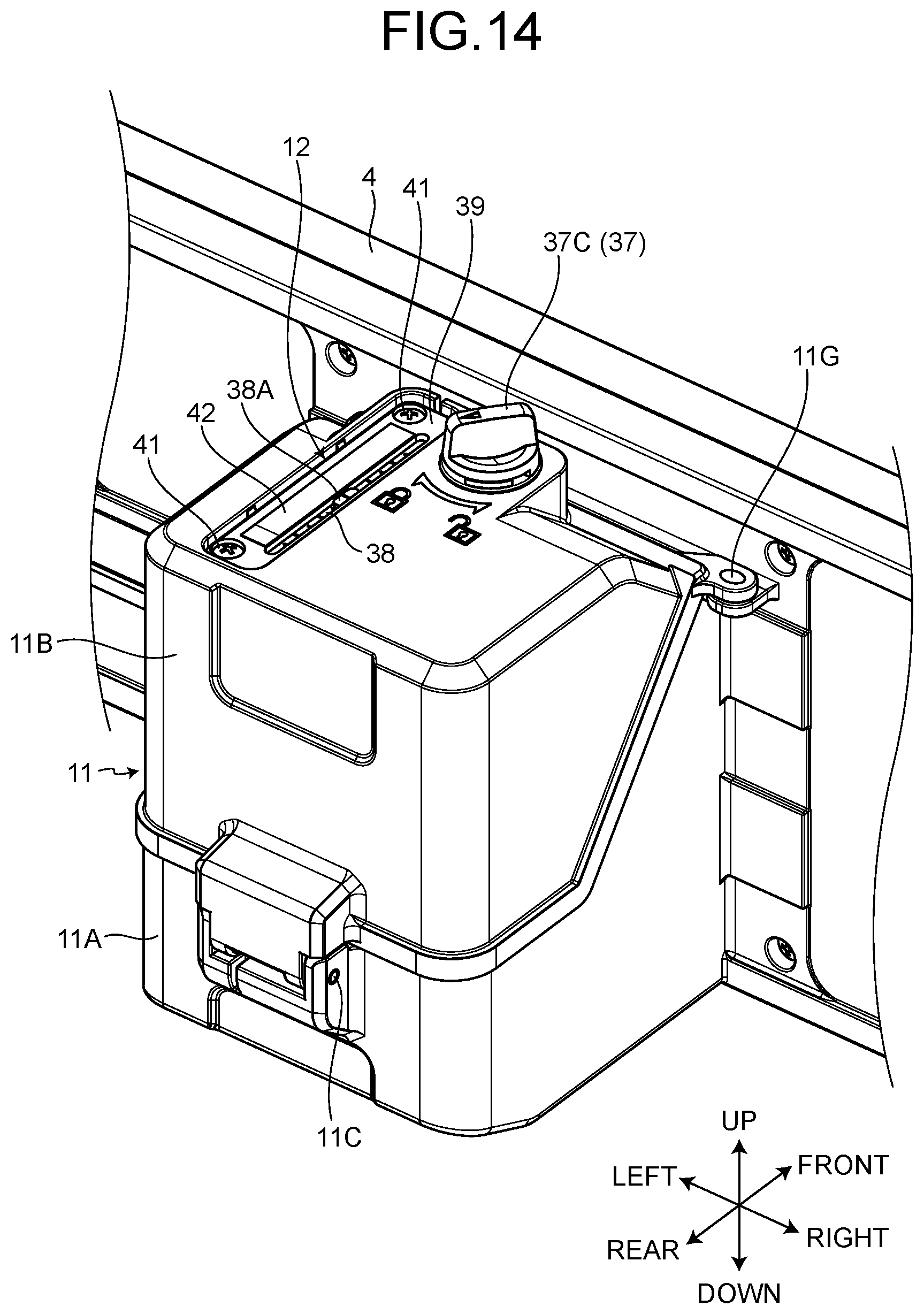 Patent US12576899 Figure 14 – Power-assisted trolley