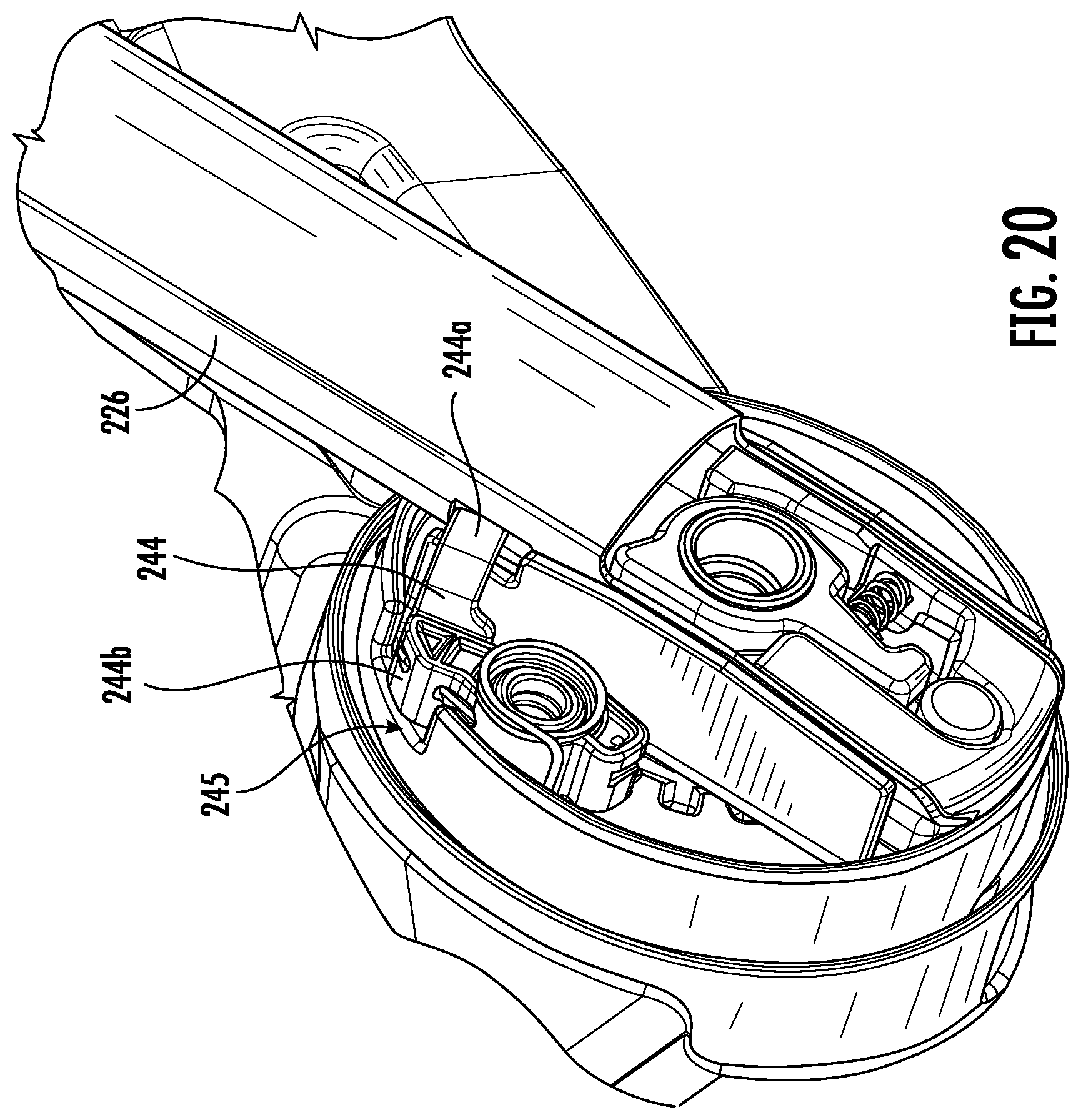 Patent US12576900 Figure 16 – Travel system having a child carrier with handle that extends and/or rotates