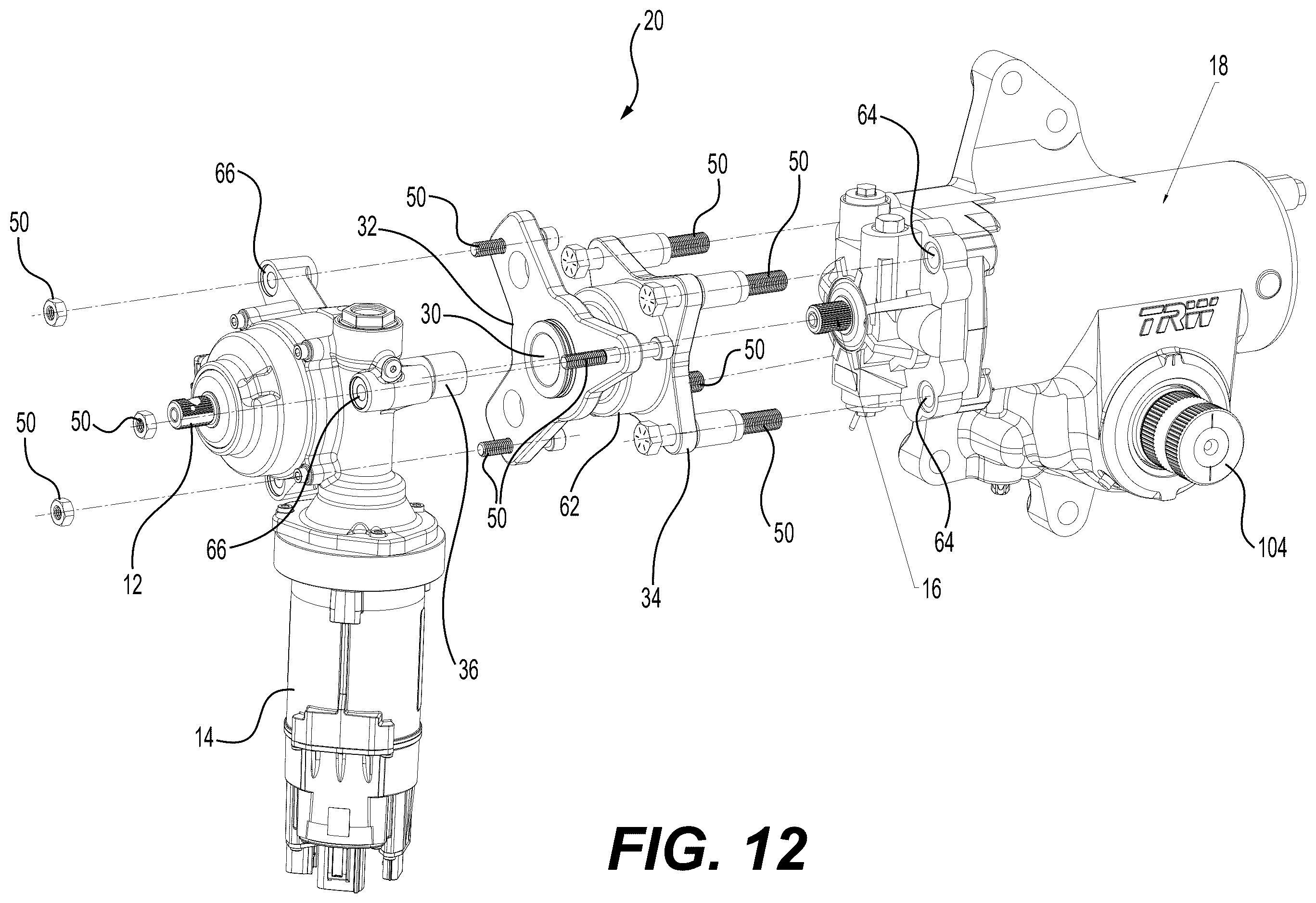 Patent US12576905 Figure 13 – Smart steering kit for traditional steering gears
