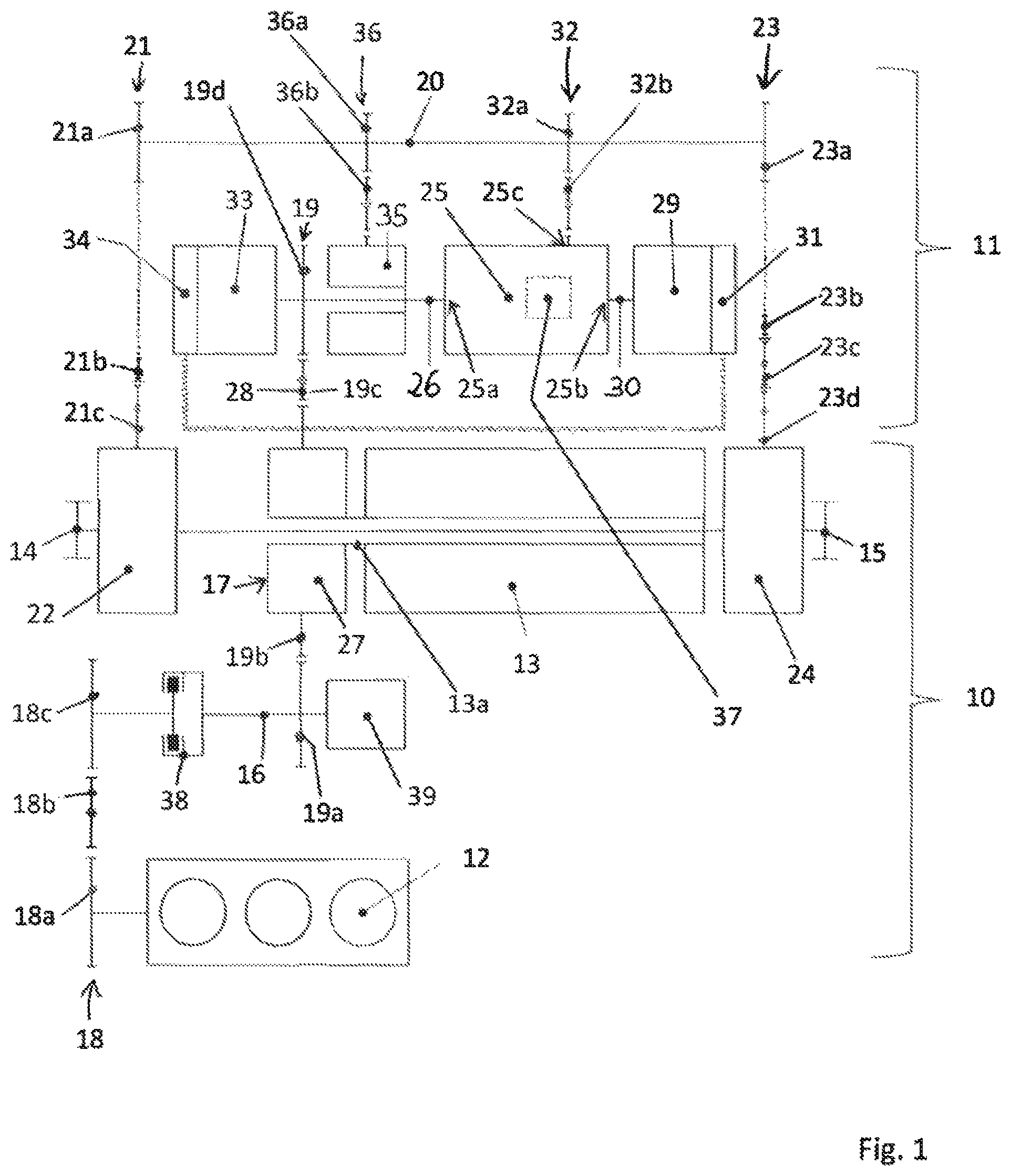 Patent US12576911 Figure 1 – Steering drive system for a vehicle with wheel-based steering, vehicle with wheel-based steering and method for the operation thereof