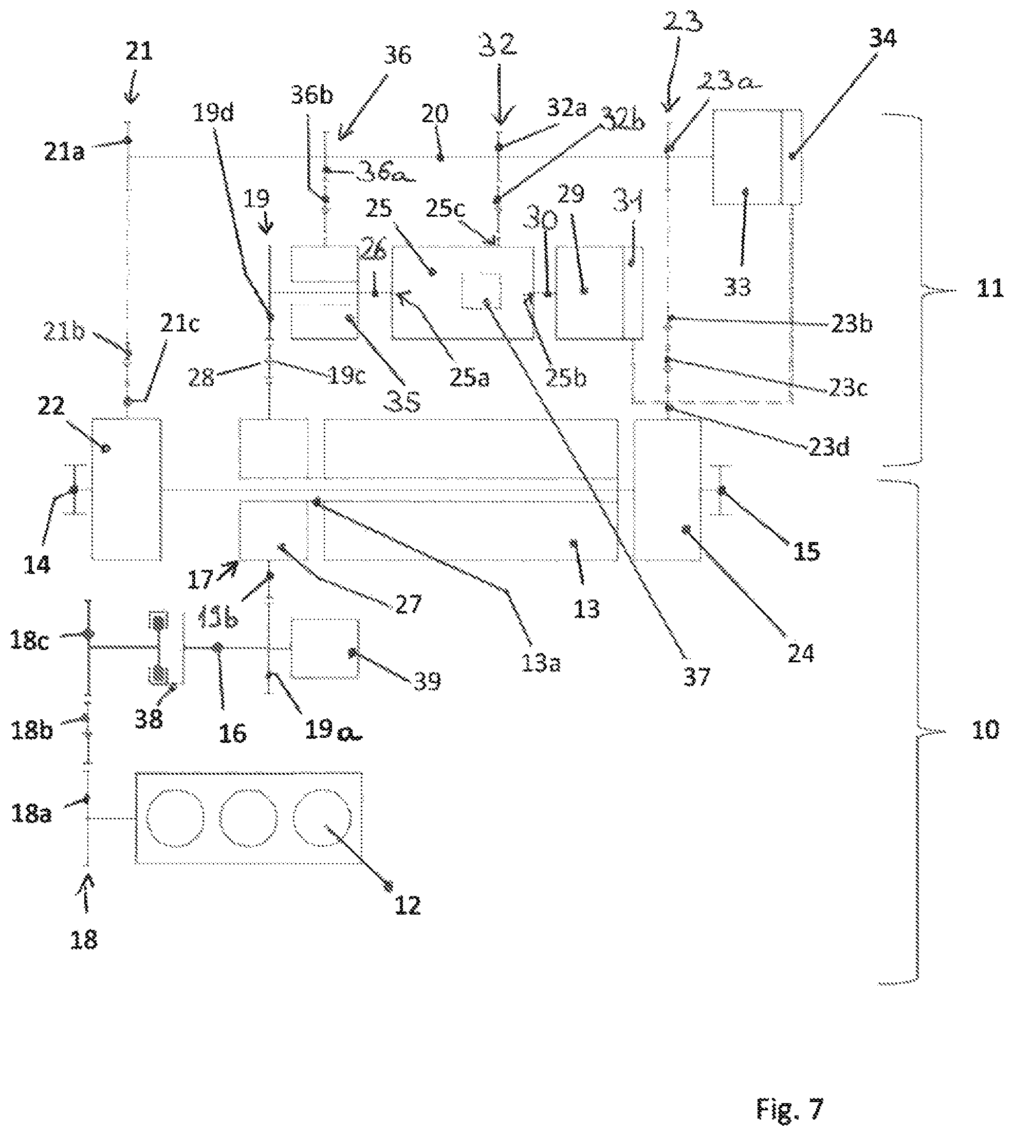 Patent US12576911 Figure 7 – Steering drive system for a vehicle with wheel-based steering, vehicle with wheel-based steering and method for the operation thereof
