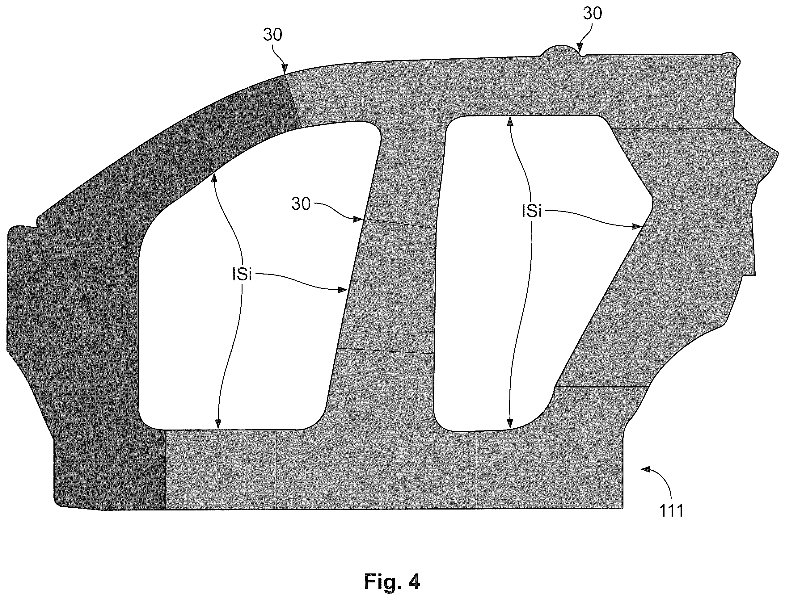 Patent US12576914 Figure 4 – Side structure for a motor vehicle