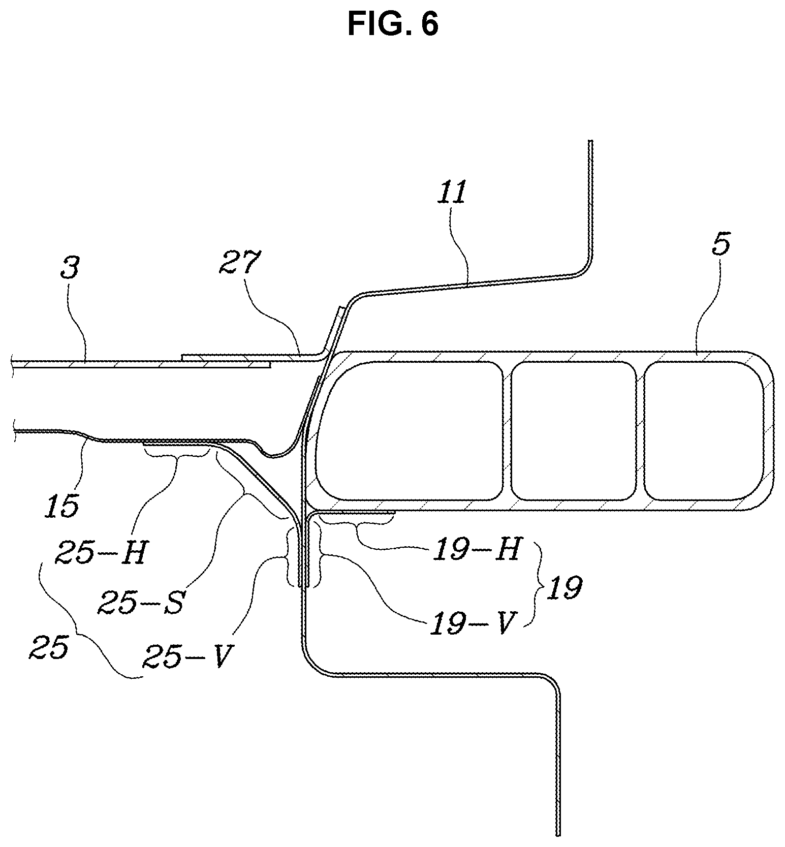 Patent US12576915 Figure 6 – Structure for protecting battery pack of vehicle
