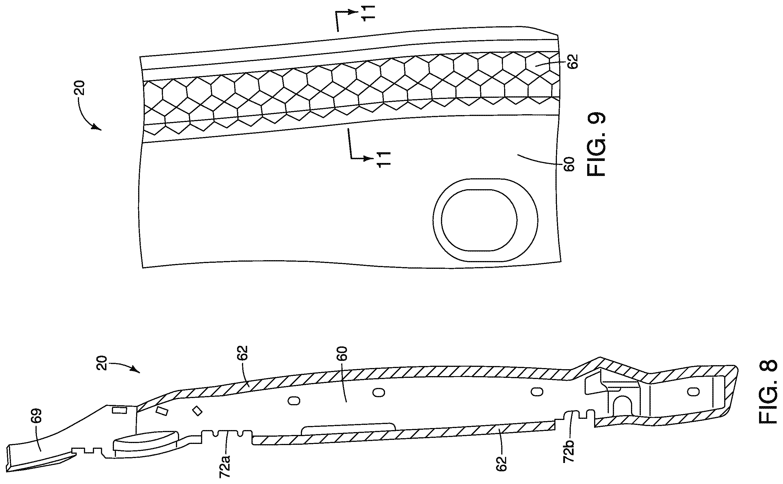 Patent US12576917 Figure 6 – Body panel assembly