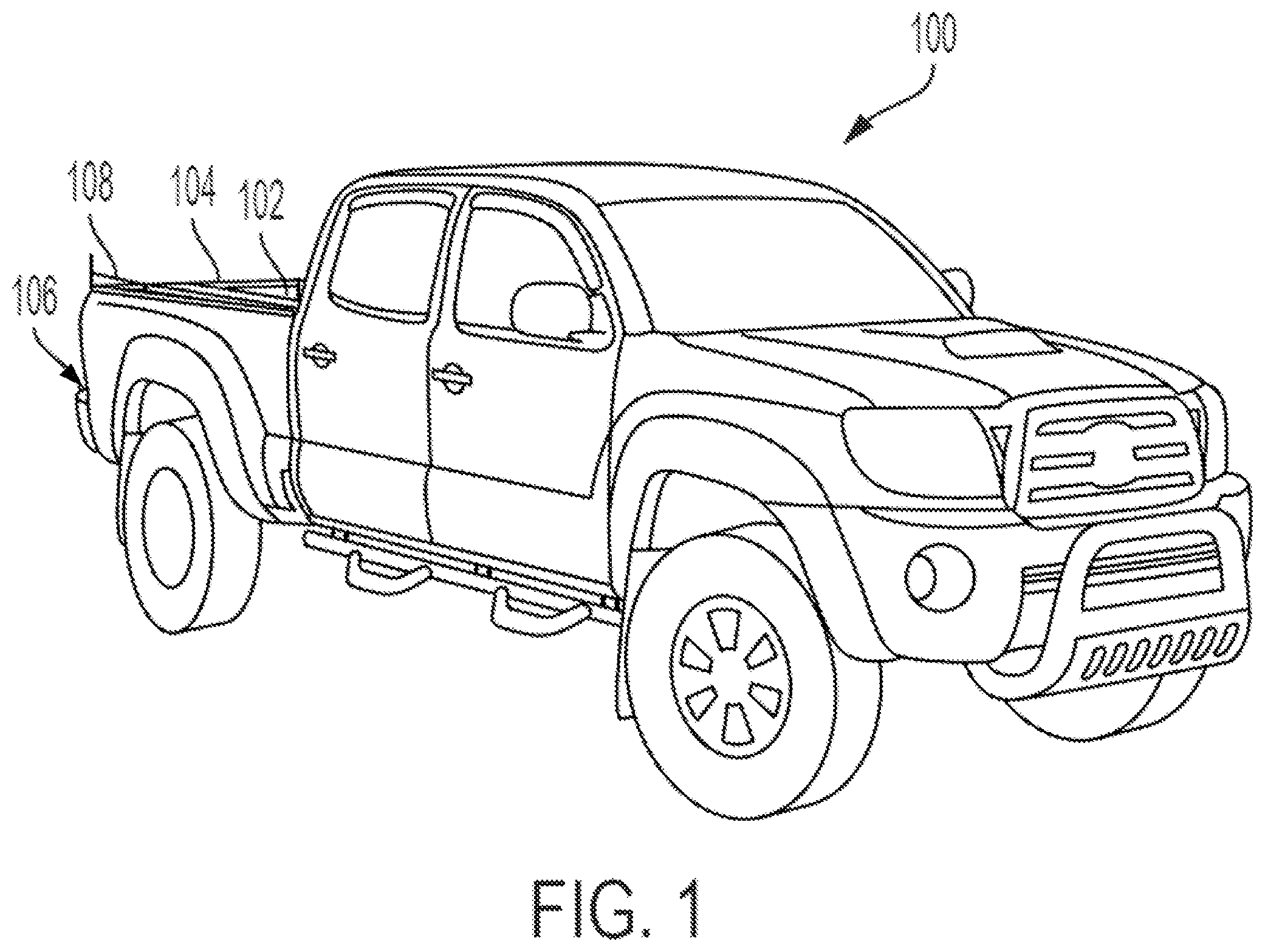 Patent US12576922 — Tailgate cable stay ramp — Figure 1