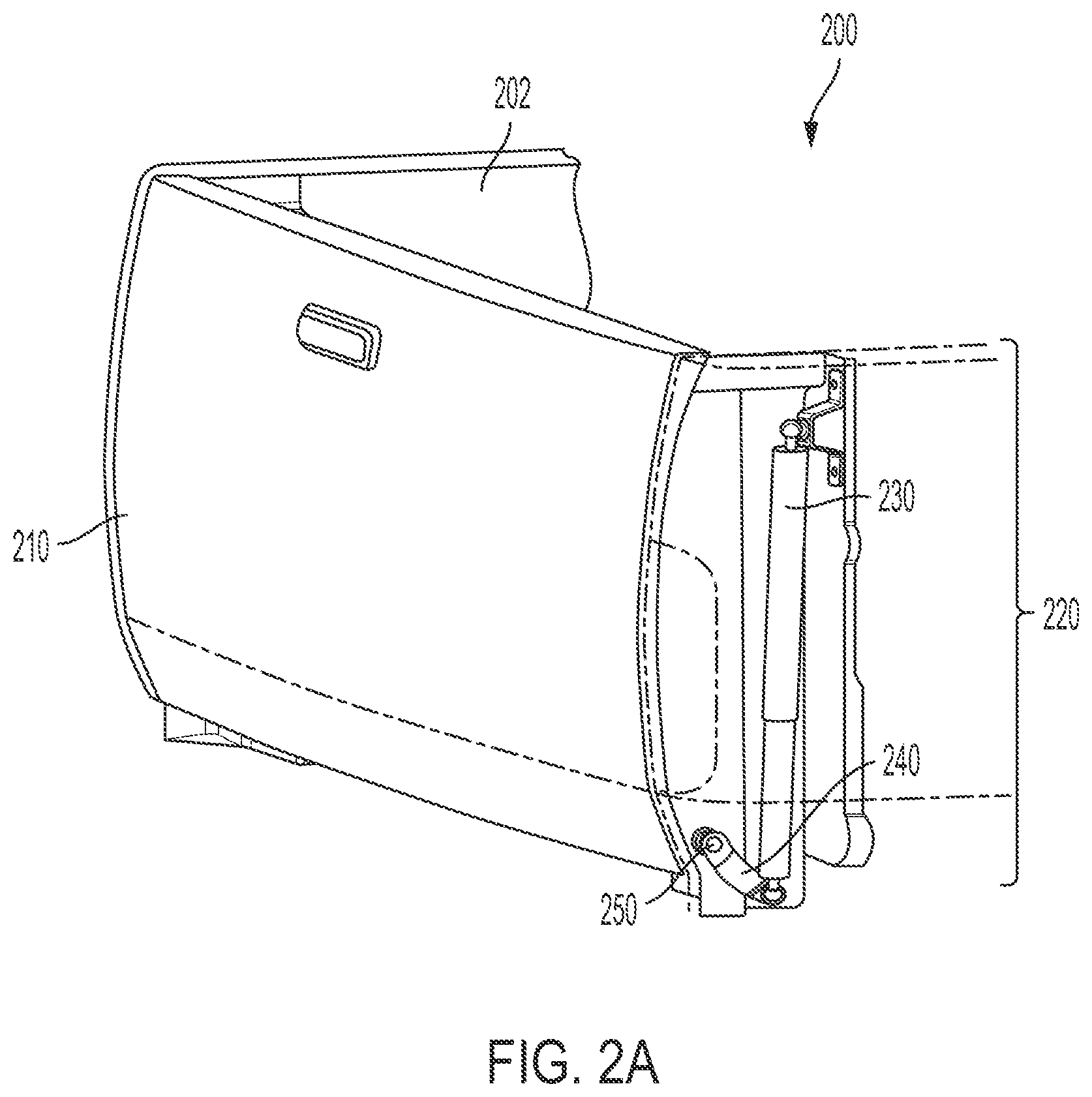 Patent US12576922 Figure 2 – Tailgate cable stay ramp