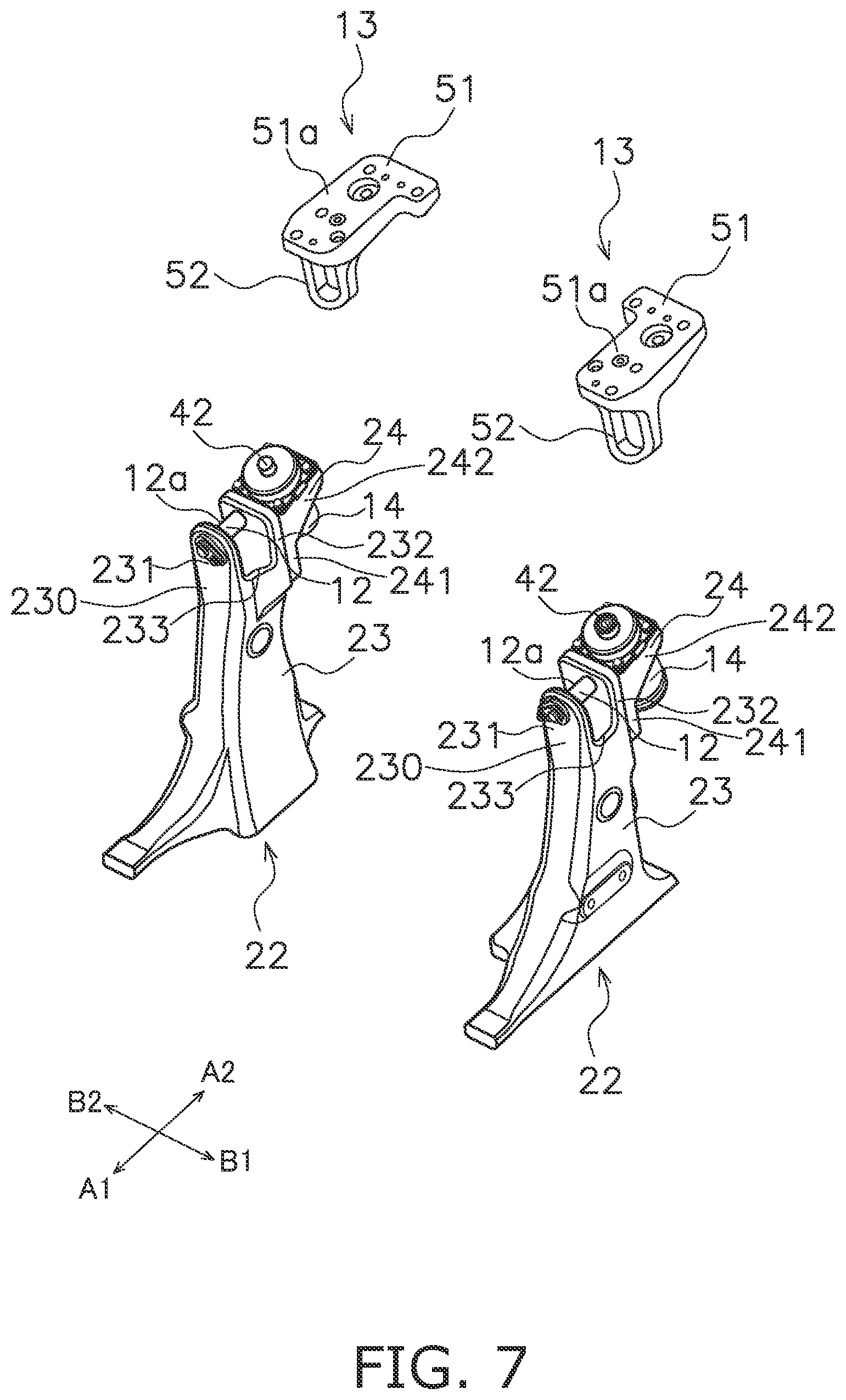 Patent US12576923 Figure 7 – Work vehicle