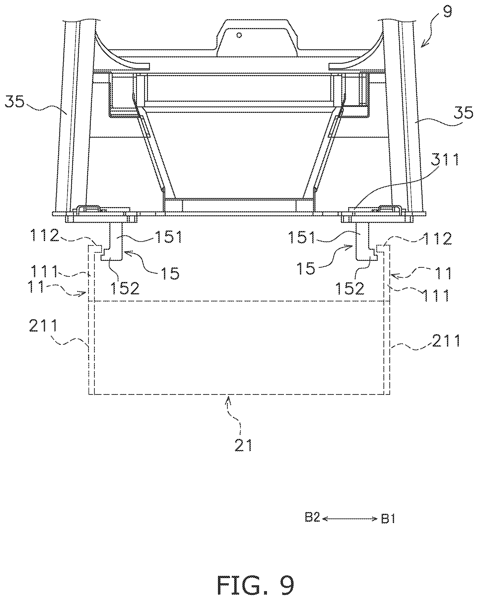 Patent US12576923 Figure 9 – Work vehicle