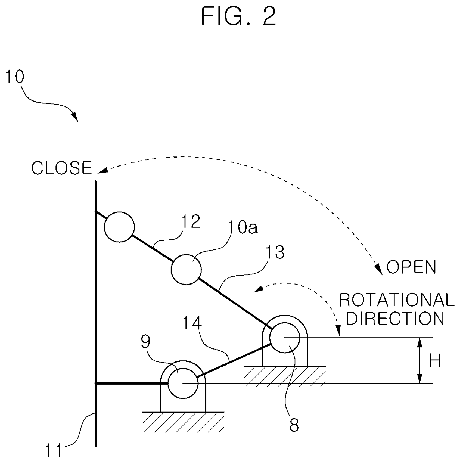 Patent US12576925 Figure 2 – Flap automatically-locking active air flap apparatus for vehicle
