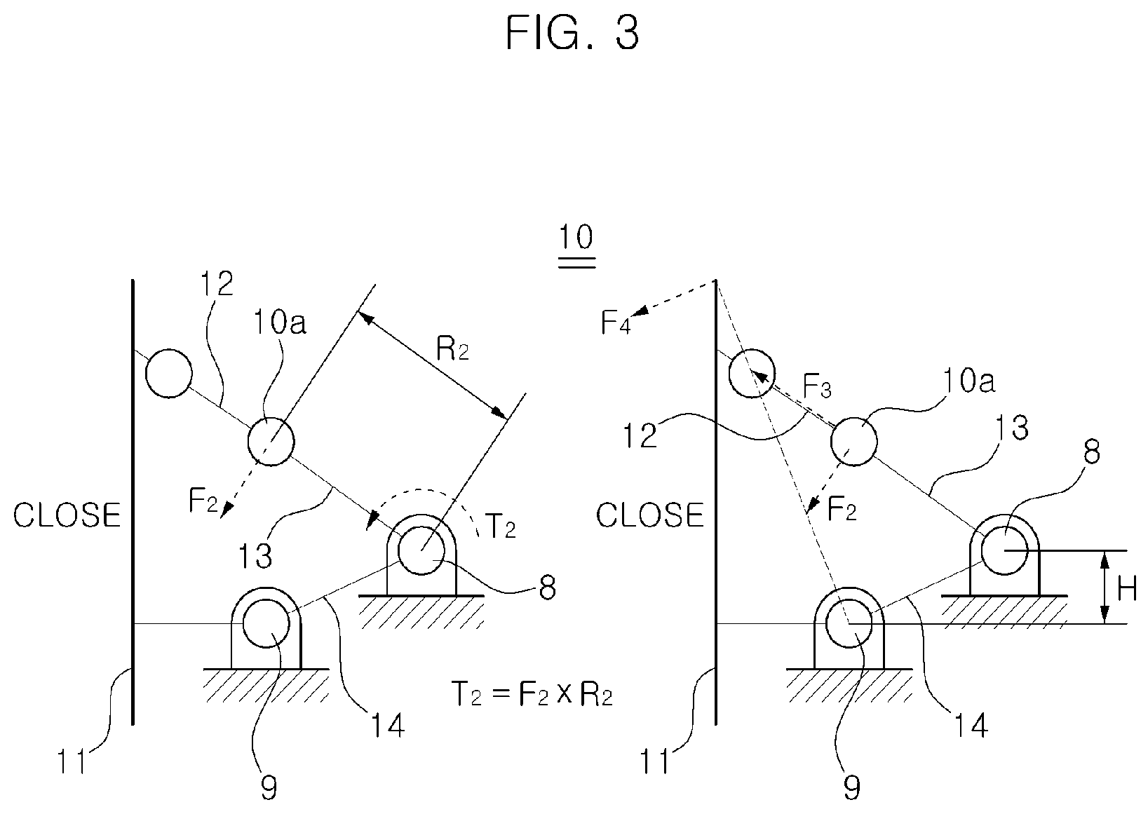 Patent US12576925 Figure 3 – Flap automatically-locking active air flap apparatus for vehicle