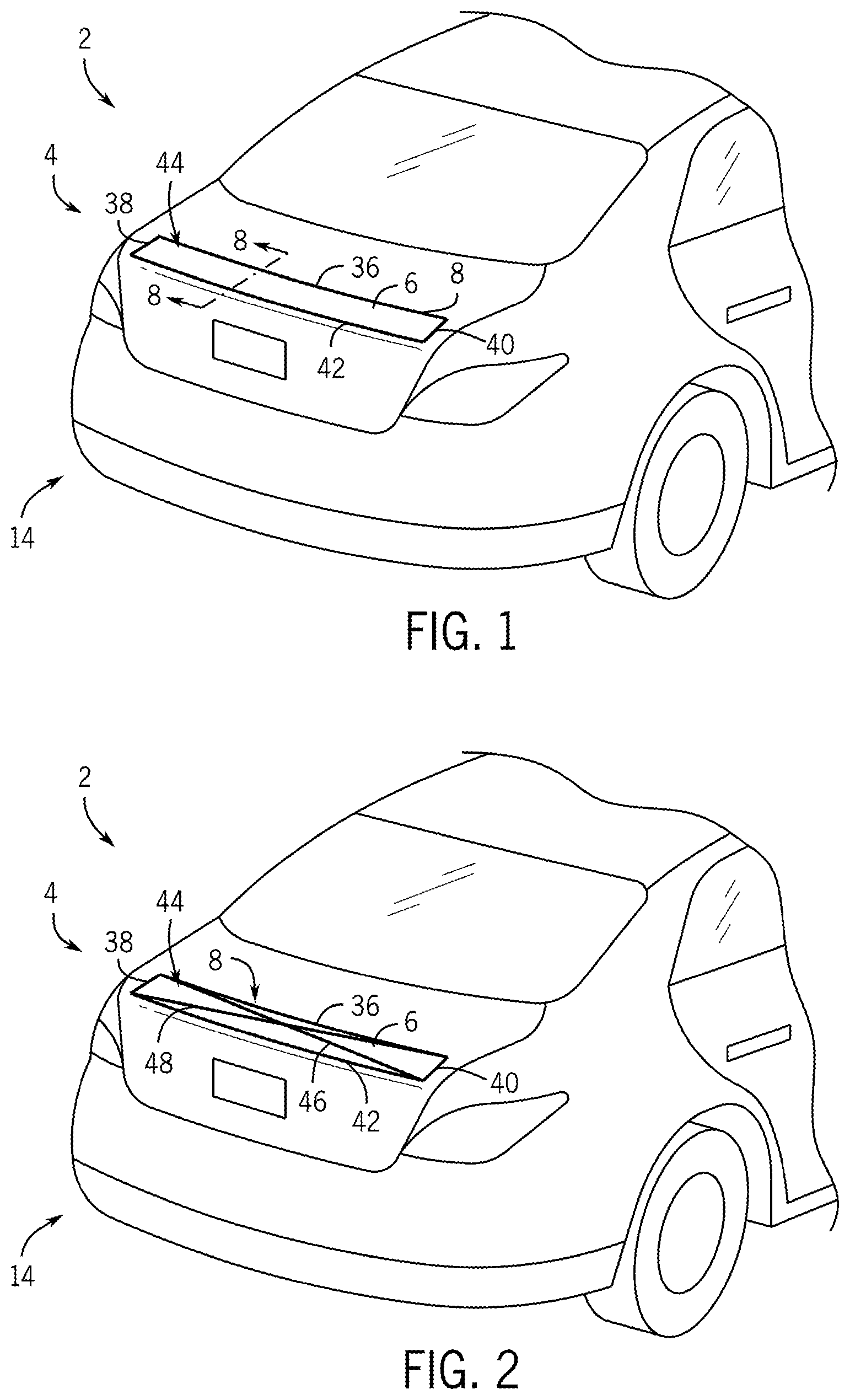 Patent US12576926 Figure 1 – Pneumatic bladder aerodynamic device