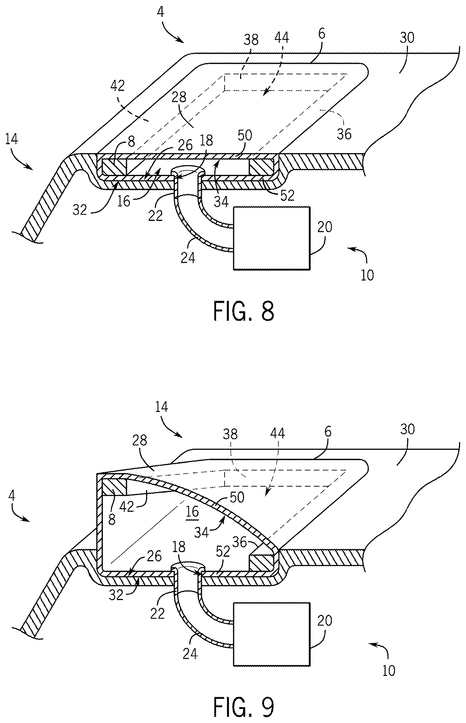 Patent US12576926 Figure 5 – Pneumatic bladder aerodynamic device