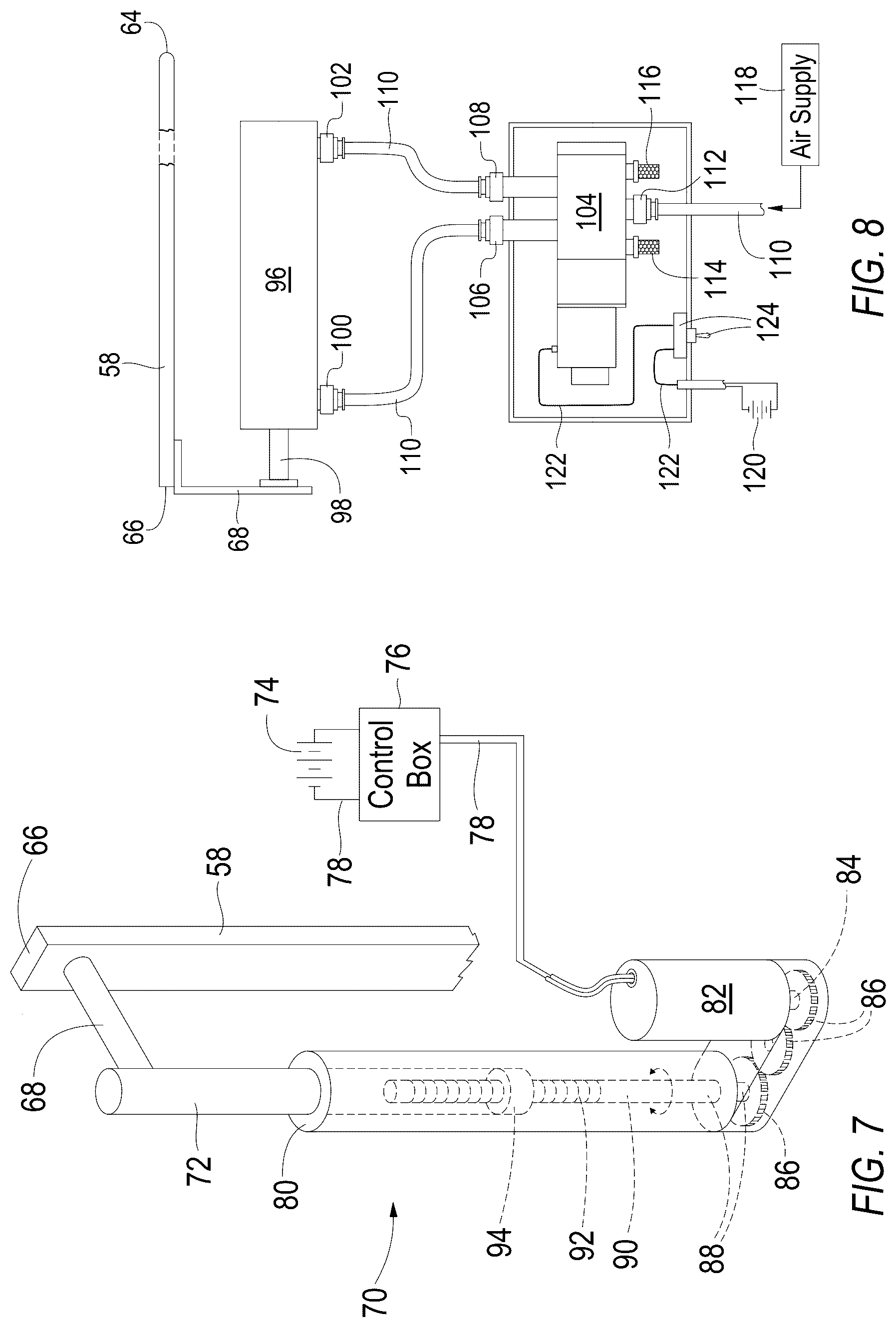 Patent US12576928 Figure 6 – Locking system for king pin of fifth wheel