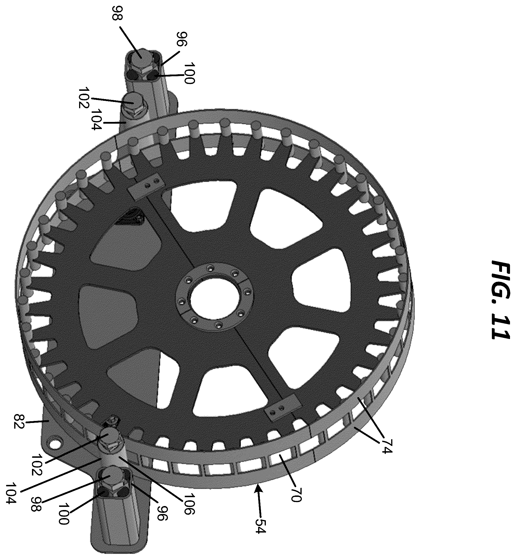 Patent US12576929 Figure 11 – Endless track assembly