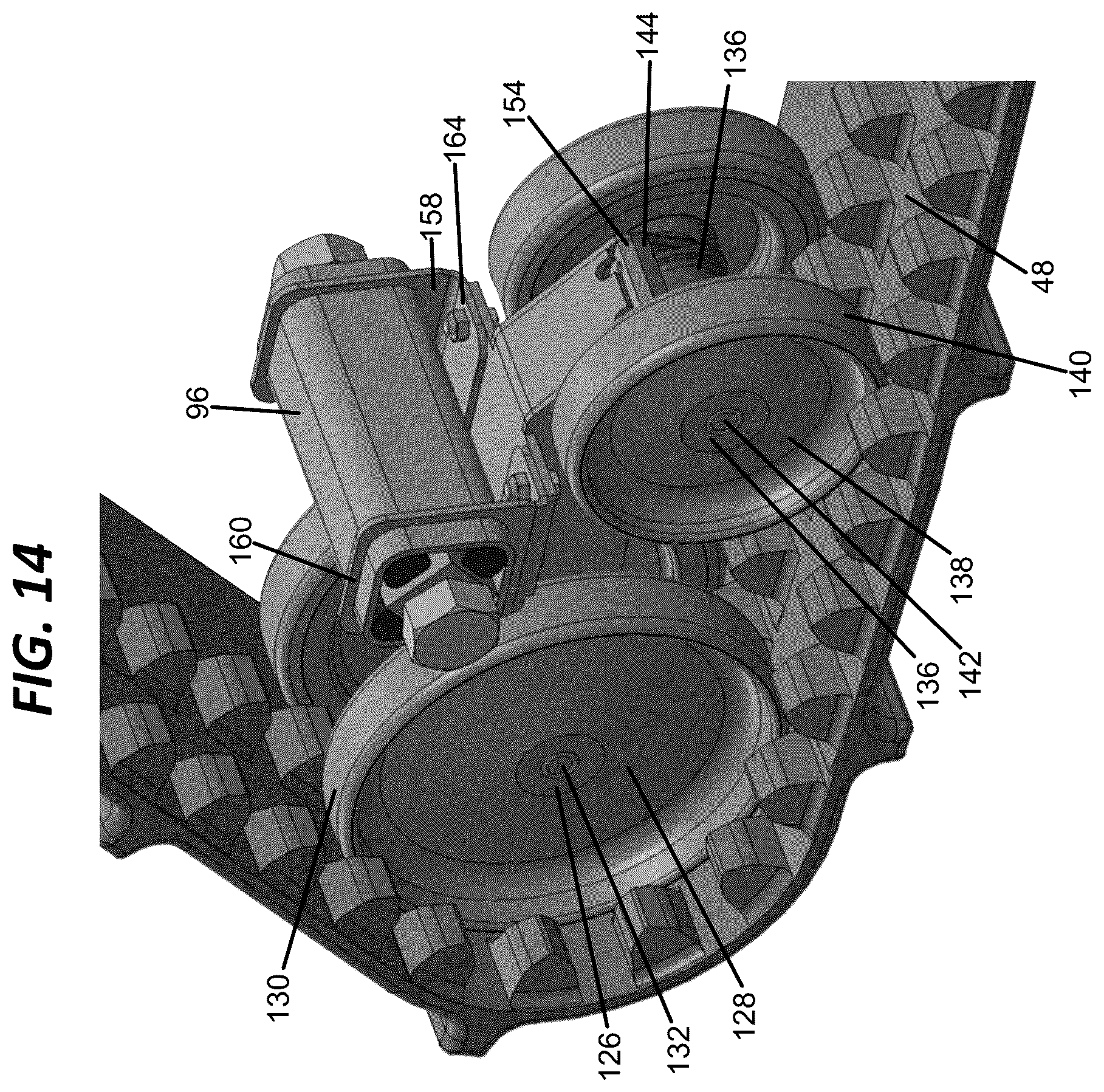 Patent US12576929 Figure 14 – Endless track assembly