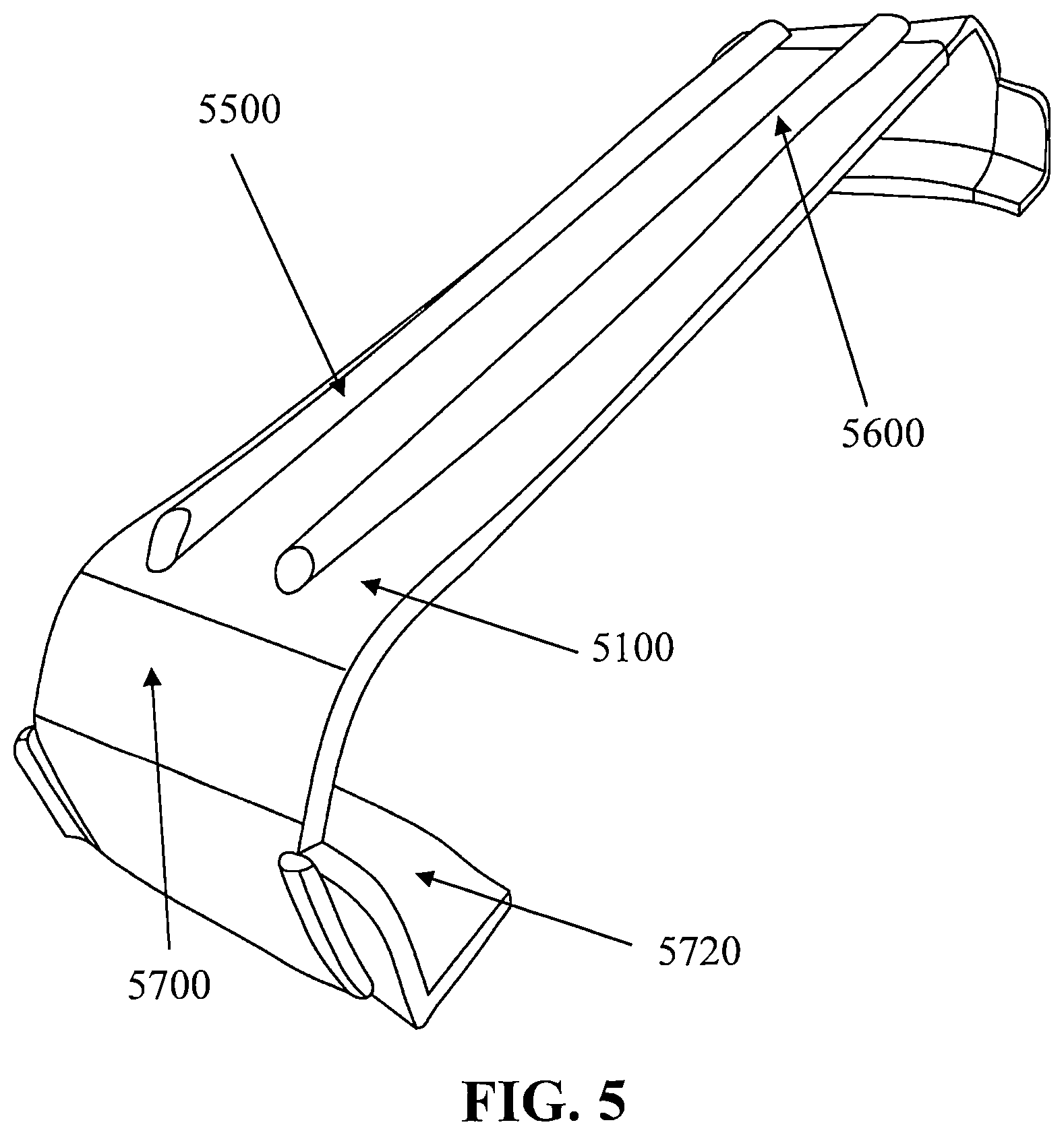 Patent US12576930 Figure 5 – Traction cleat for vehicle tracks
