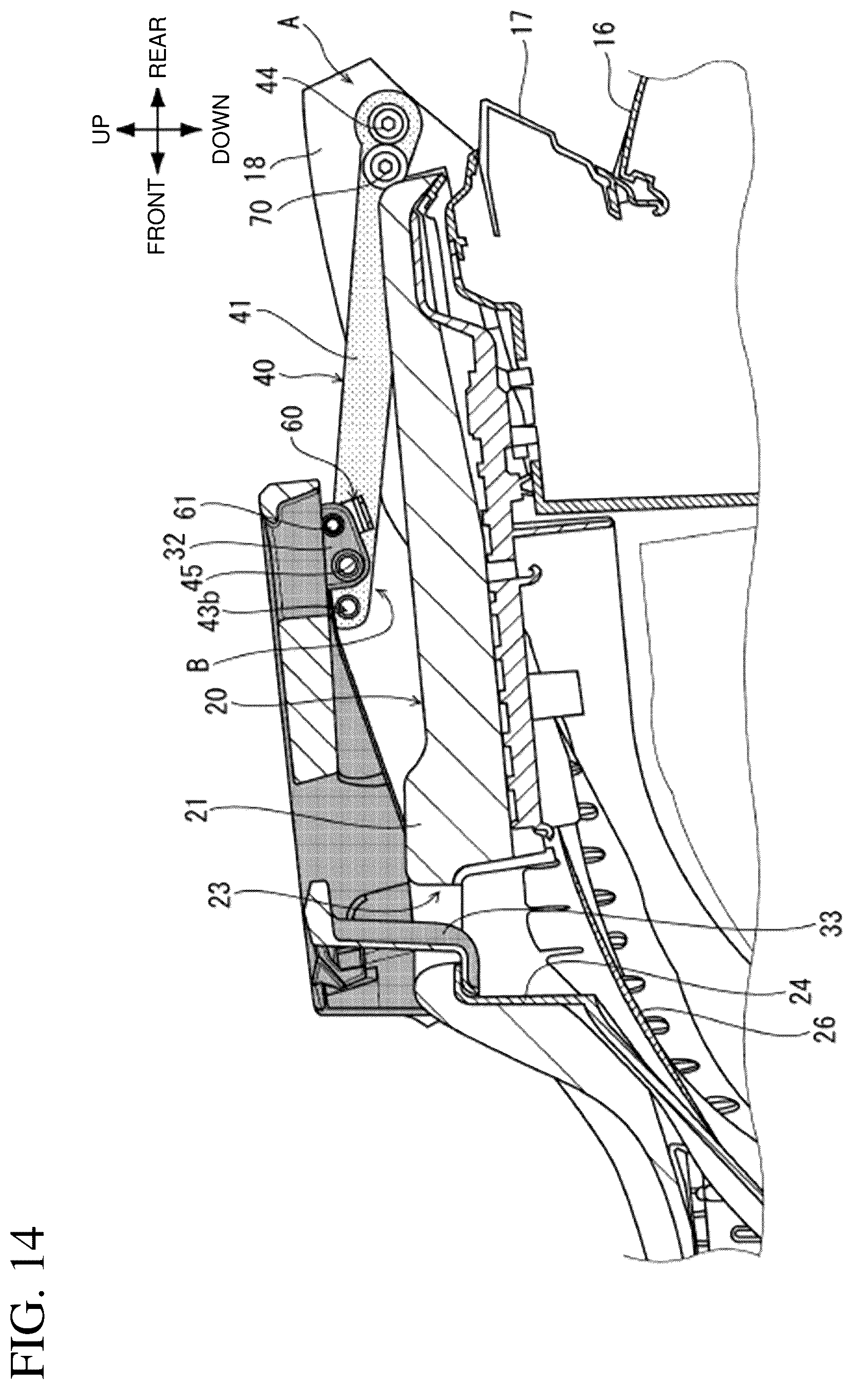 Patent US12576932 Figure 14 – Rear carrier for saddled vehicle