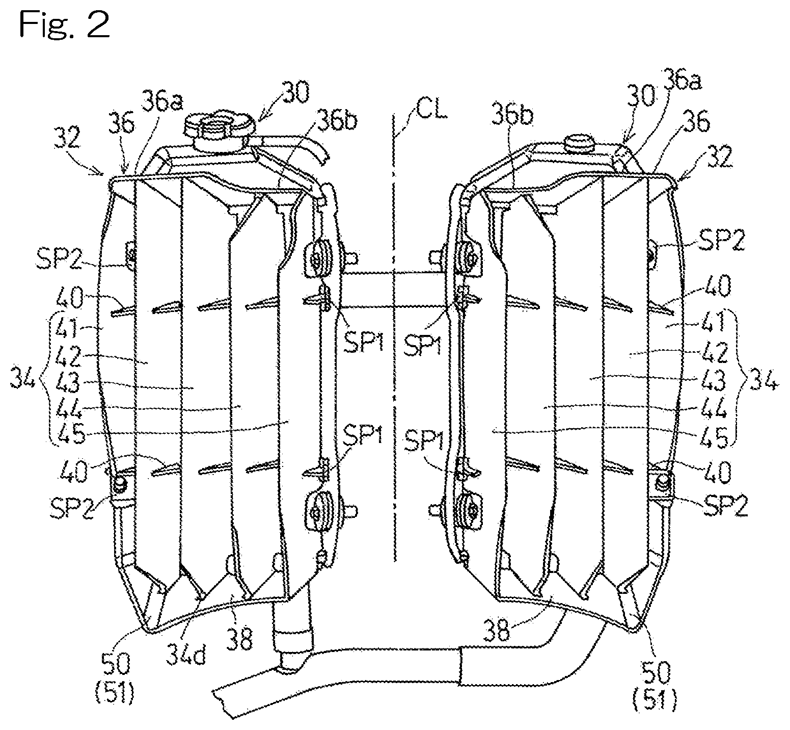 Patent US12576933 Figure 2 – Screen for saddle-riding vehicle
